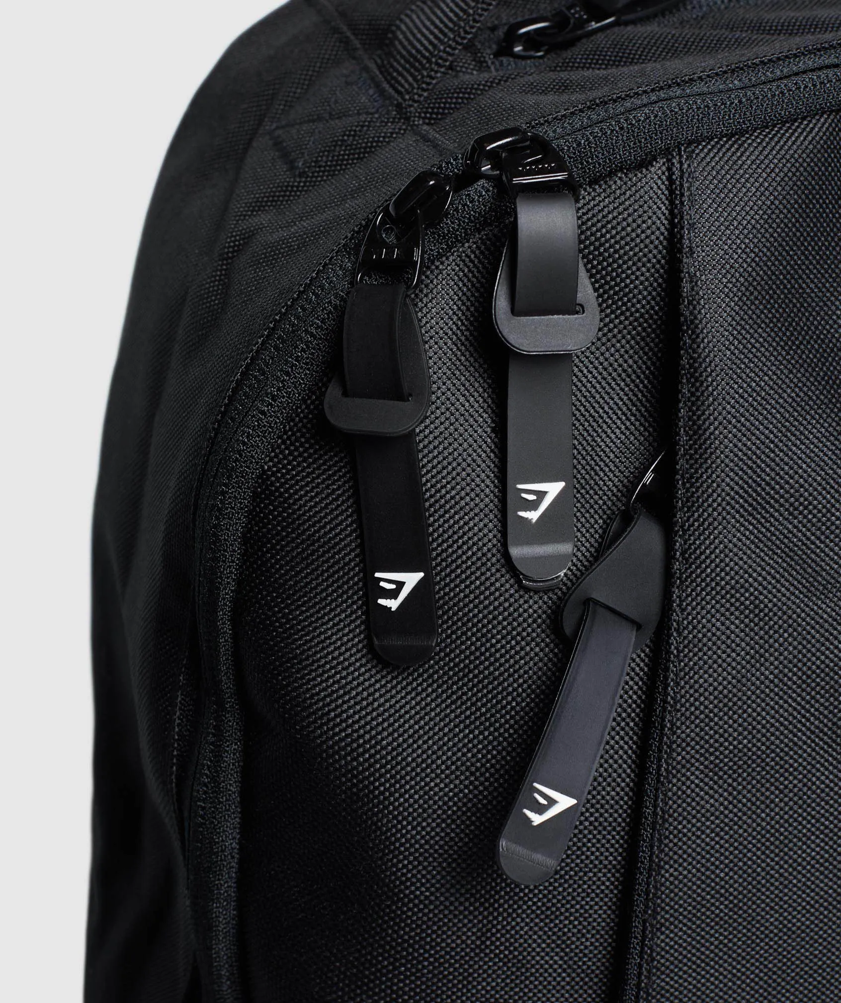Gymshark Taped Logo Backpack Black Parallel