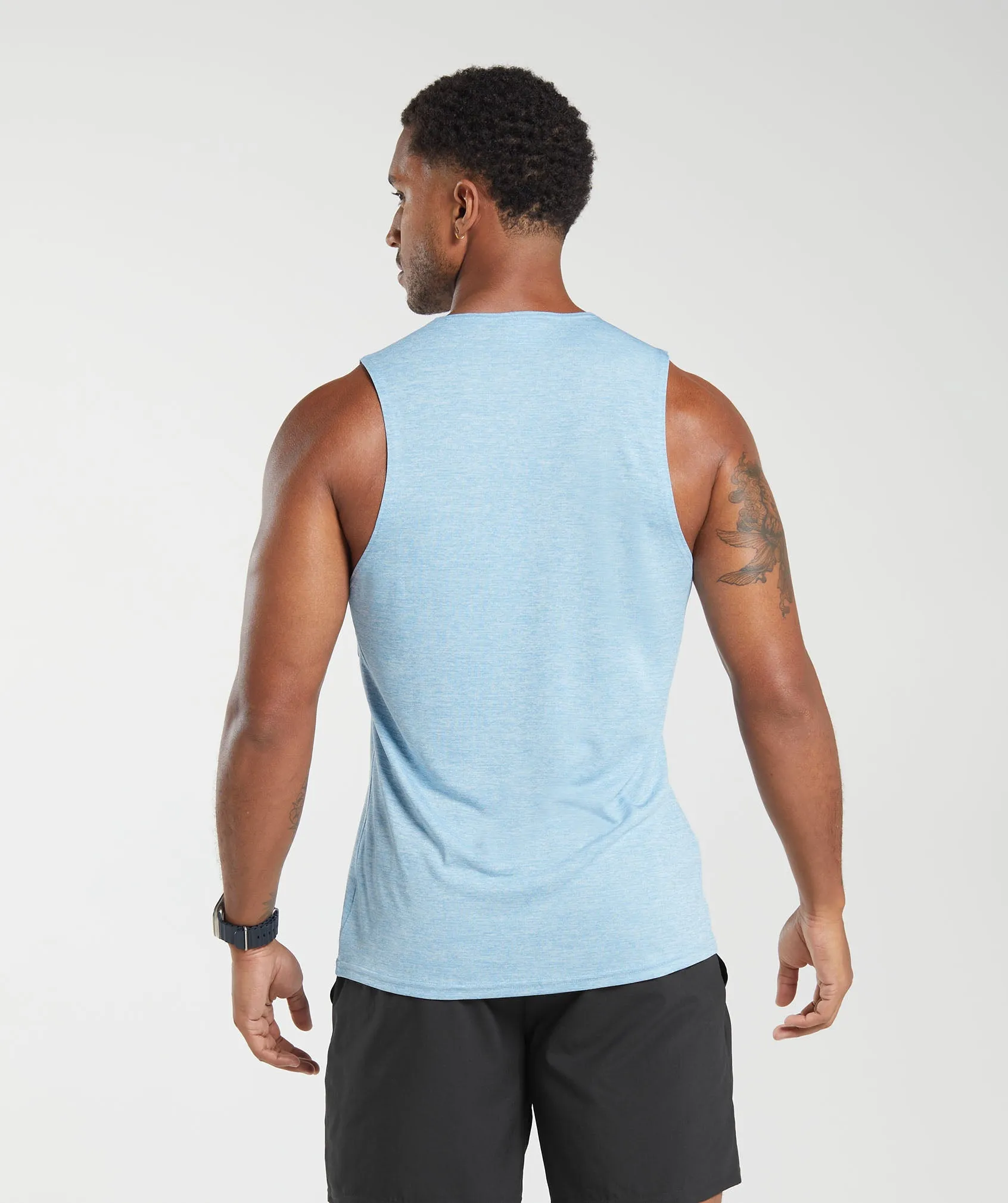 Gymshark Arrival Marl Tank - Ozone Blue/Skyline Blue Marl sold by Gymshark product image thumbnail 2