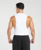 Gymshark React Drop Arm Tank - White sold by Gymshark