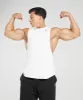 Gymshark React Drop Arm Tank - White sold by Gymshark