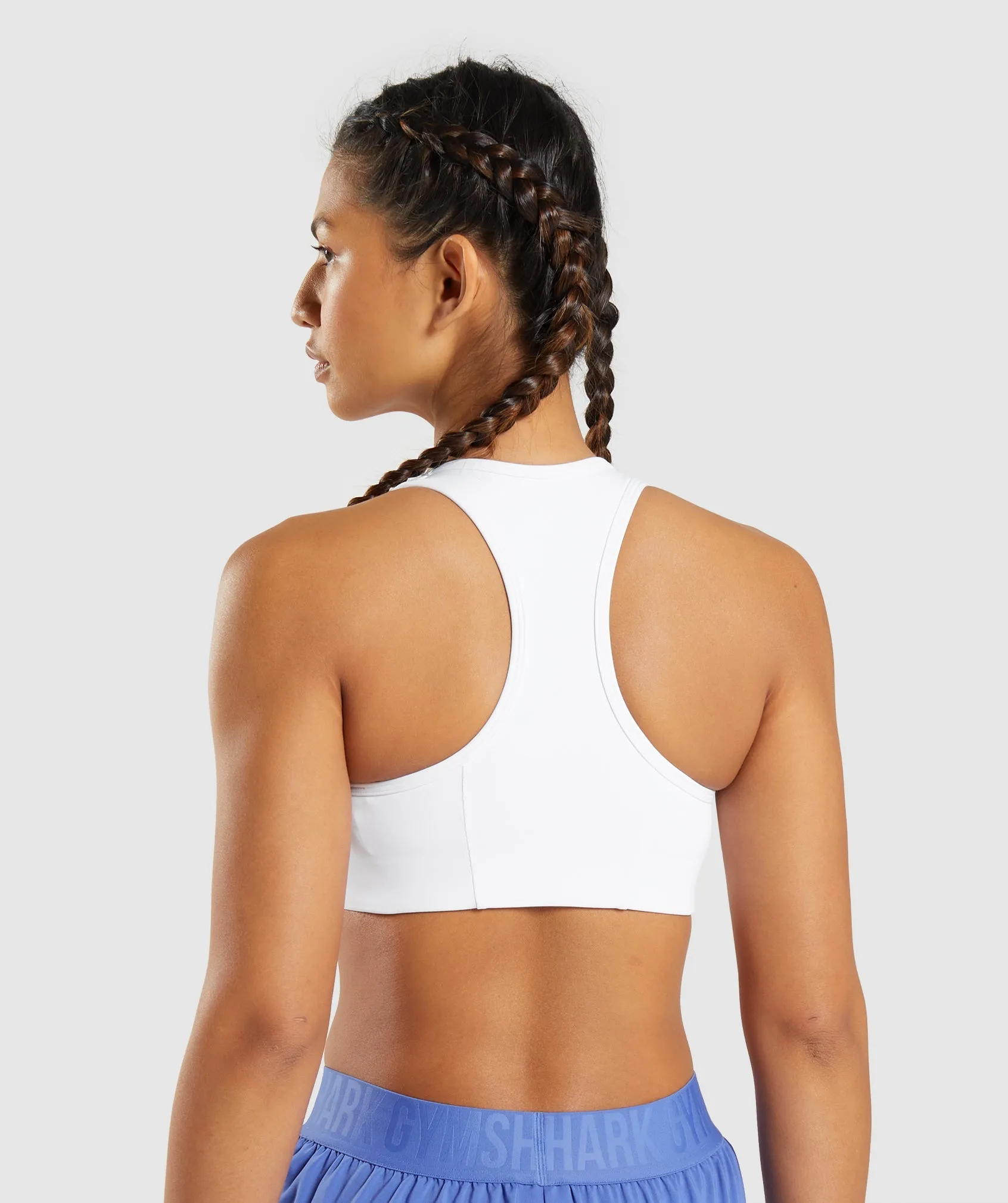 Gymshark Essential Racer Back Sports Bra - White sold by Gymshark product image thumbnail 2