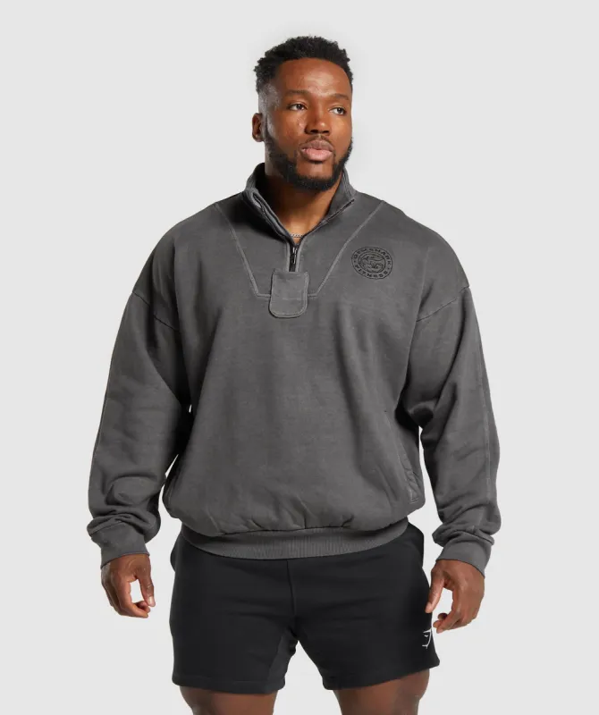 Gymshark Premium Legacy 1/4 Zip - Black sold by Gymshark