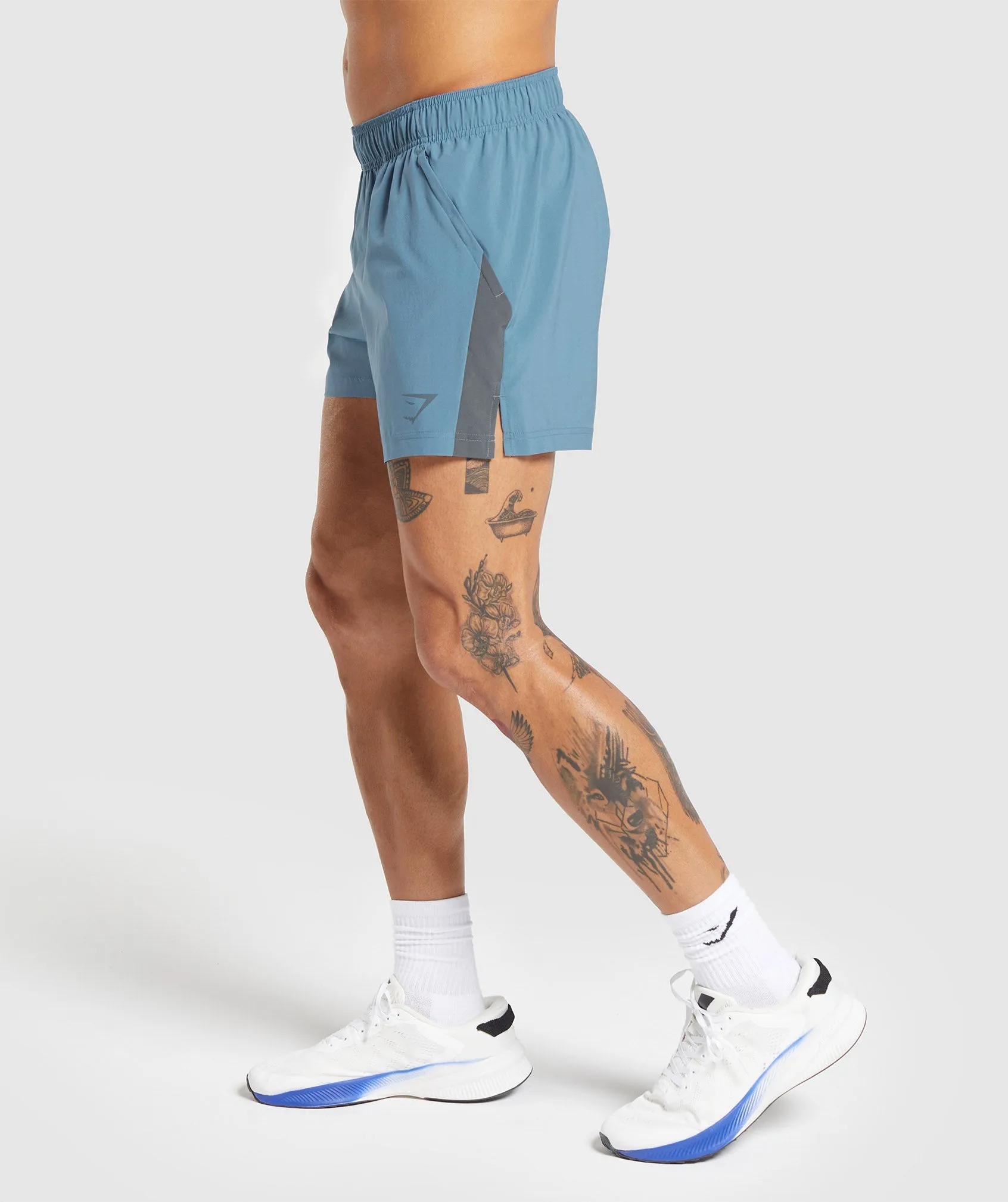 Gymshark Sport 5" Shorts - Faded Blue/Titanium Blue sold by Gymshark product image thumbnail 3