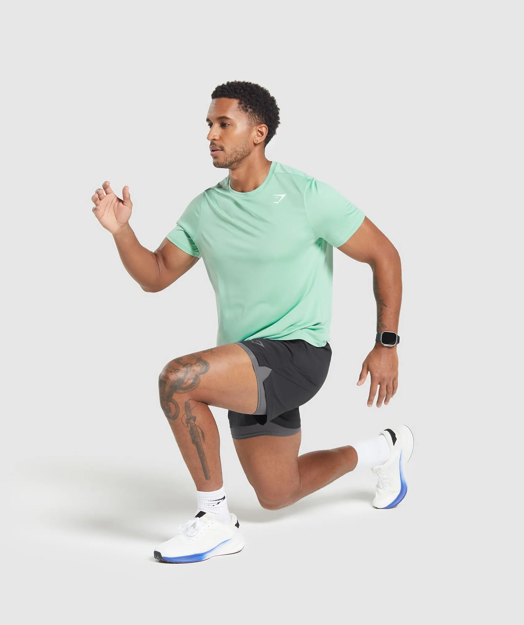 Gymshark Arrival T-Shirt - Lido Green sold by Gymshark product image thumbnail 4