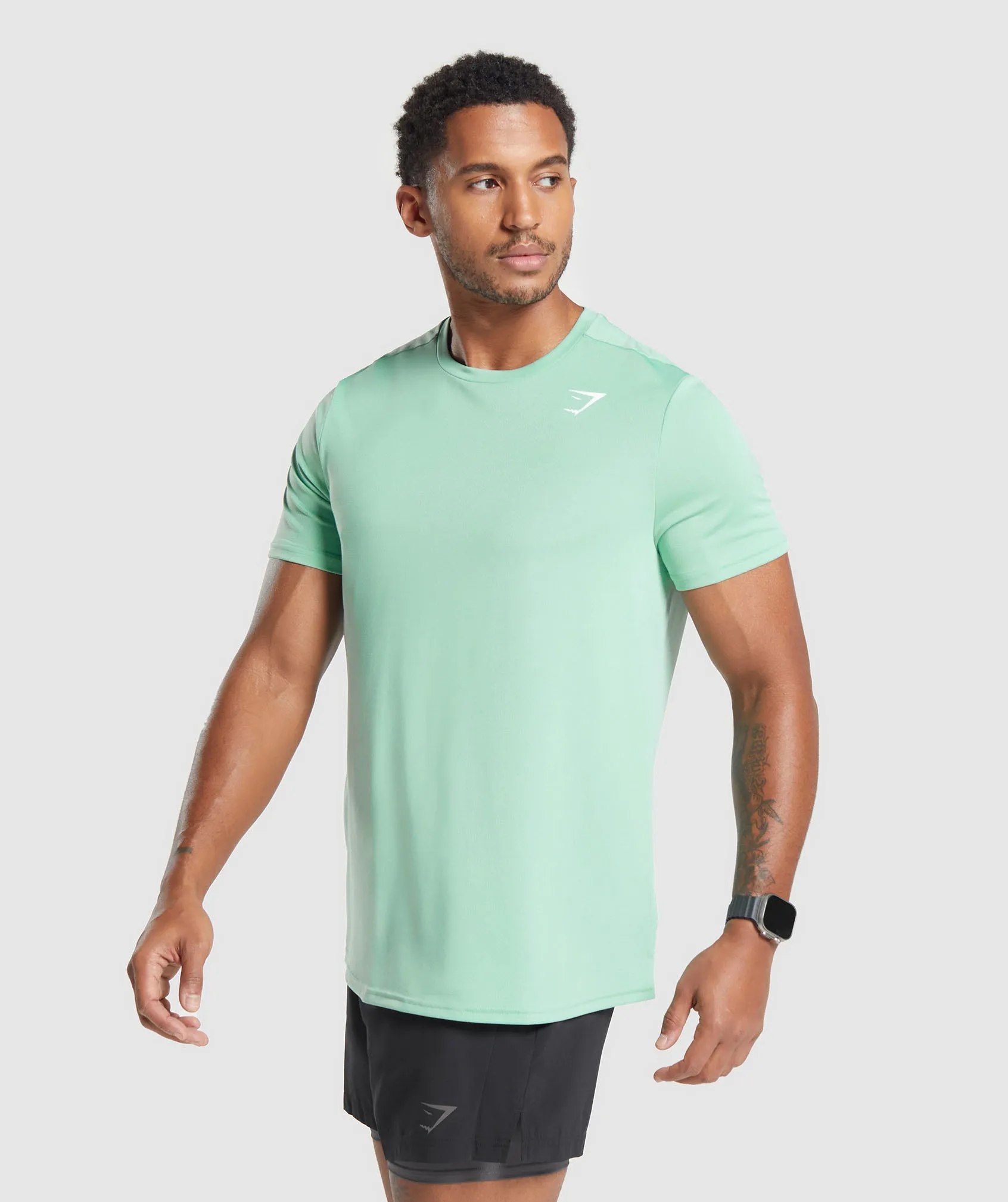 Gymshark Arrival T-Shirt - Lido Green sold by Gymshark product image thumbnail 3