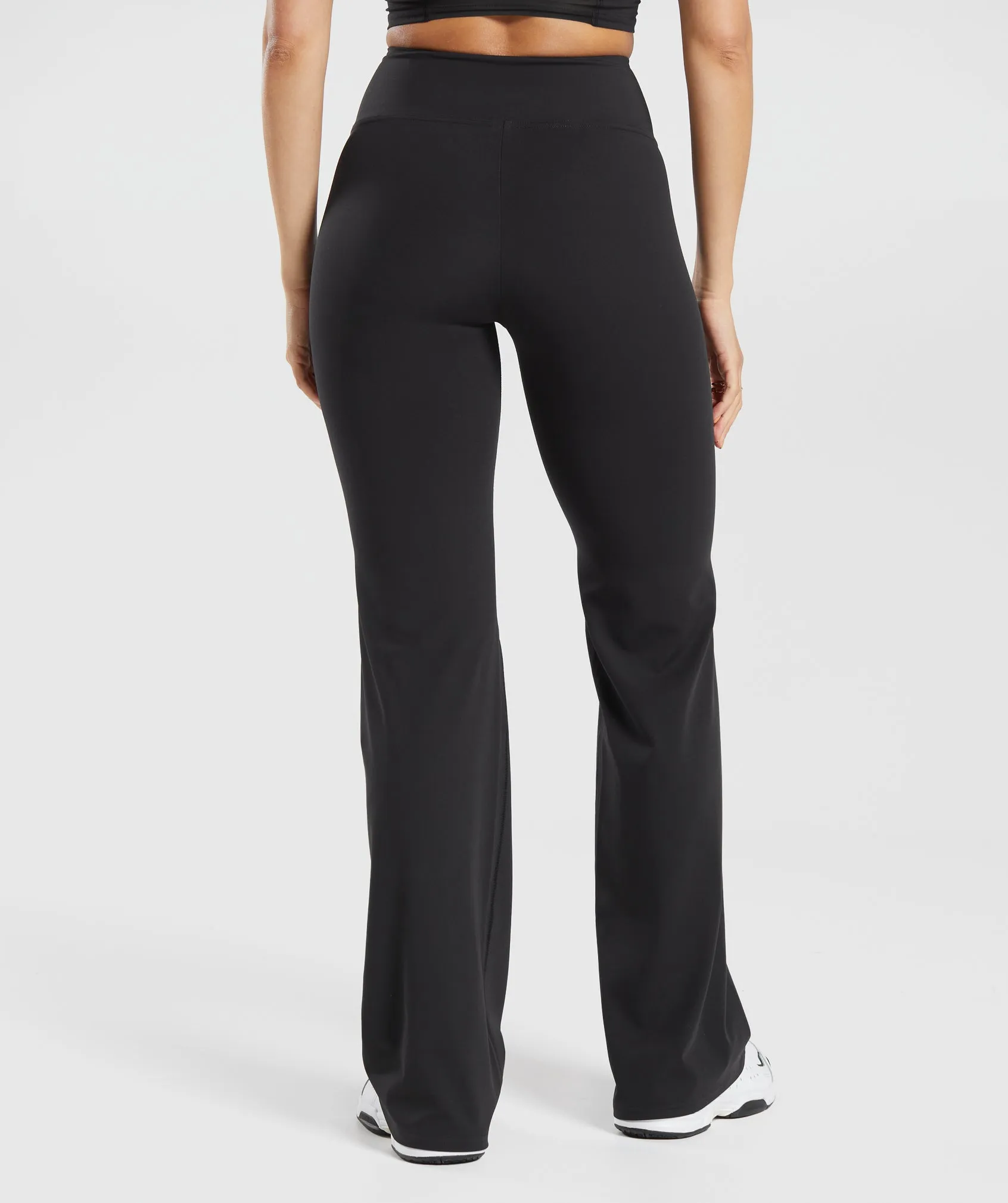 Gymshark Crossover Regular Flared Leggings - Black sold by Gymshark product image thumbnail 2