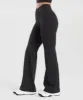Gymshark Crossover Regular Flared Leggings - Black sold by Gymshark