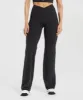 Gymshark Crossover Regular Flared Leggings - Black sold by Gymshark