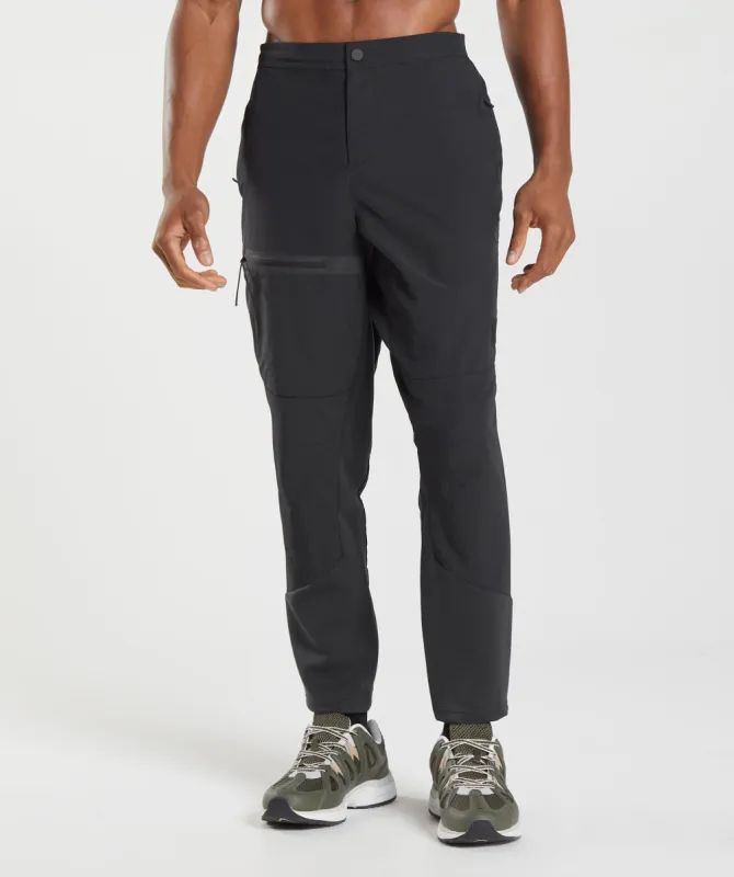 Gymshark Retake Woven Joggers - Black sold by Gymshark