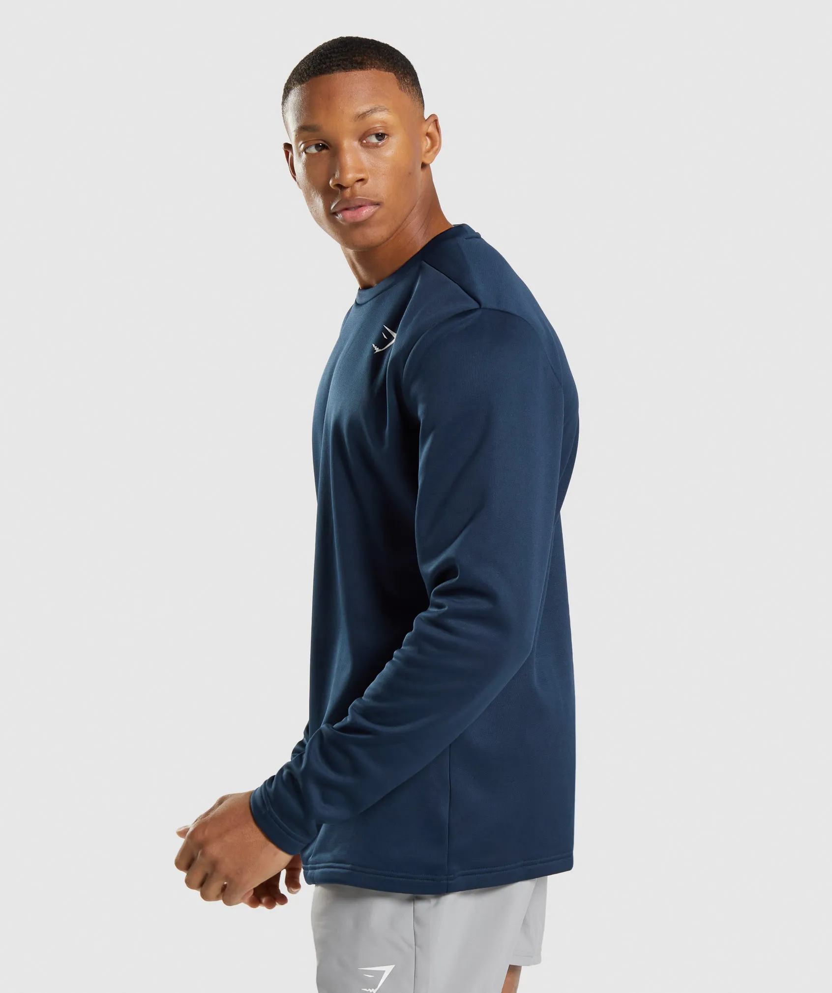 Gymshark Arrival Crew Sweatshirt - Navy sold by Gymshark product image thumbnail 3