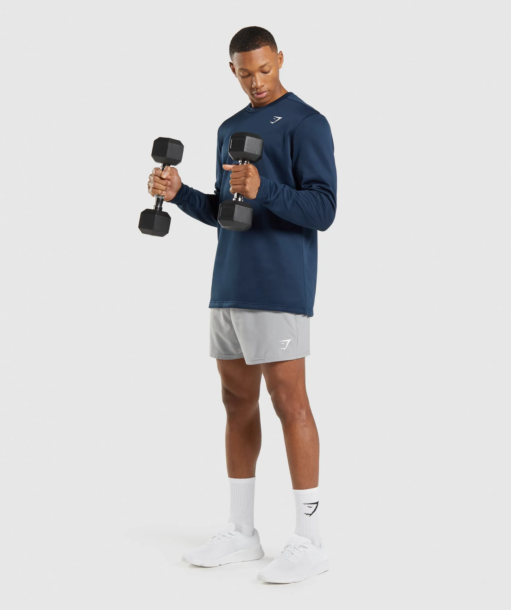 Gymshark Arrival Crew Sweatshirt - Navy sold by Gymshark product image thumbnail 4