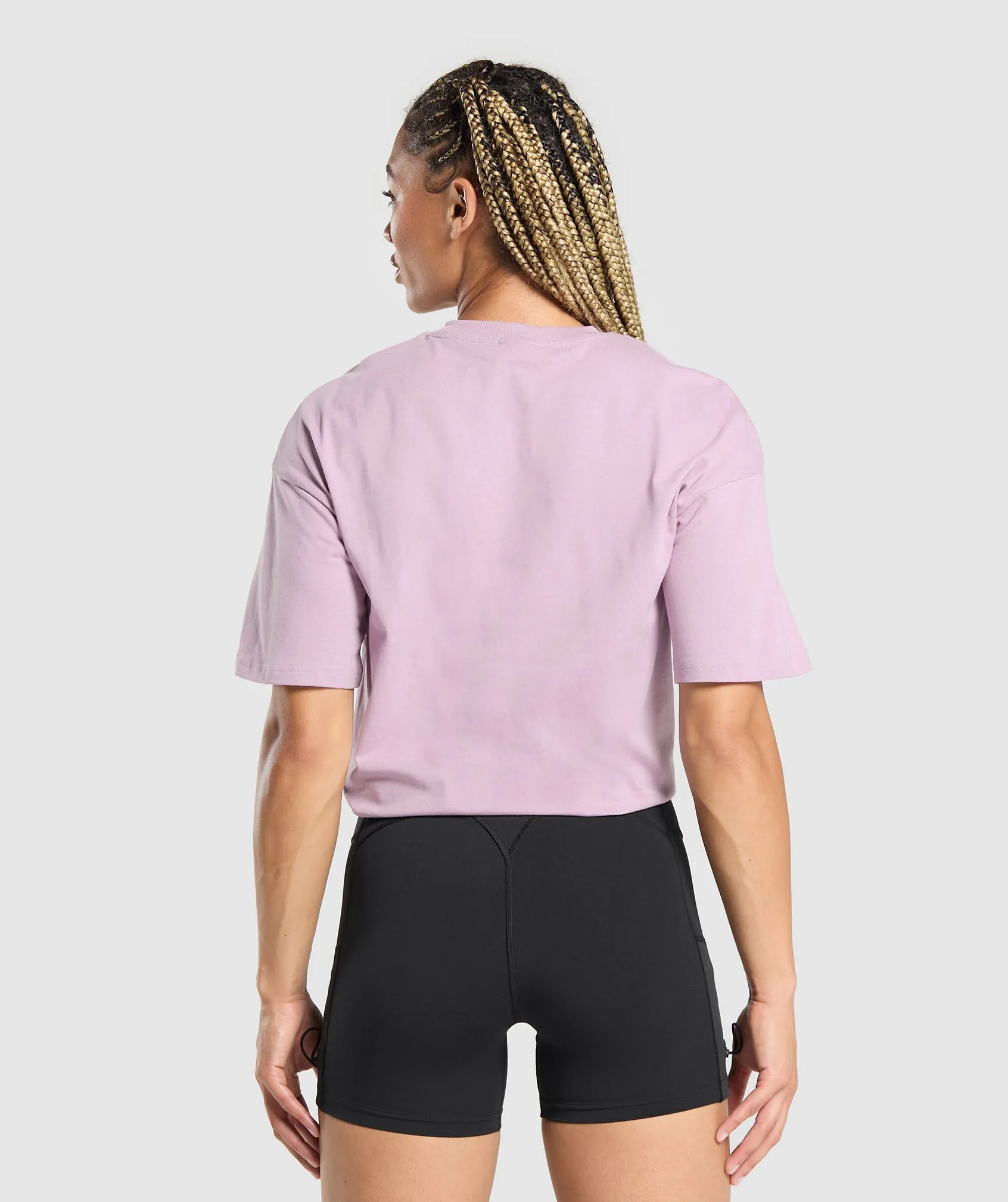 Gymshark Legacy Oversized T-Shirt - Warm Lilac sold by Gymshark product image thumbnail 2
