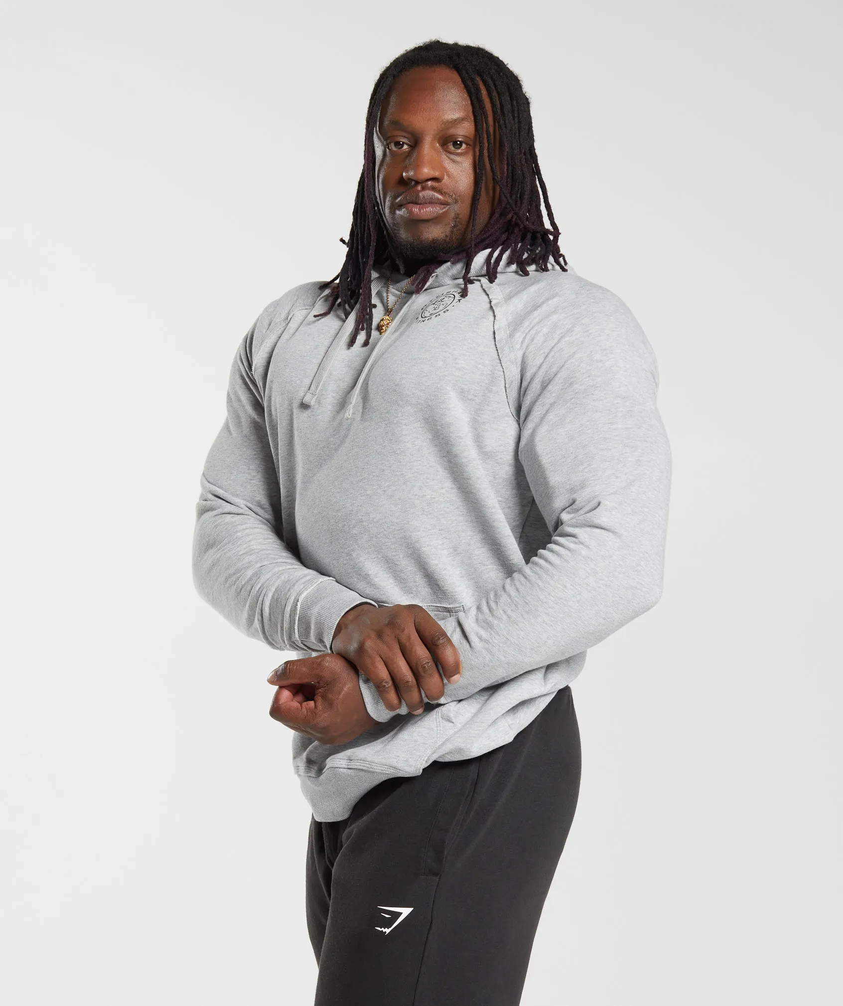 Gymshark Legacy Hoodie - Light Grey Marl sold by Gymshark product image thumbnail 3