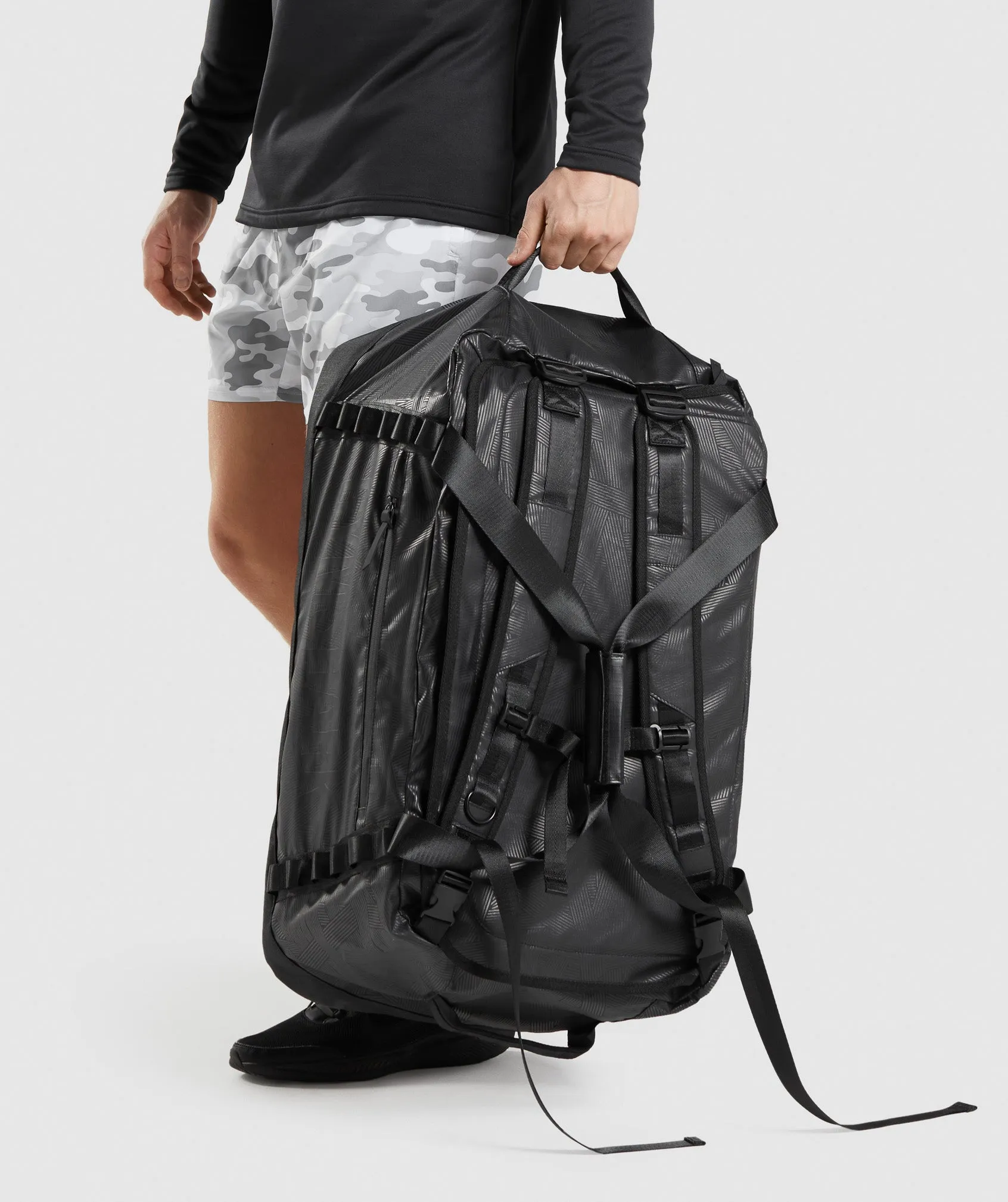 Gymshark X-Series Duffle Bag - Black Print sold by Gymshark product image thumbnail 5