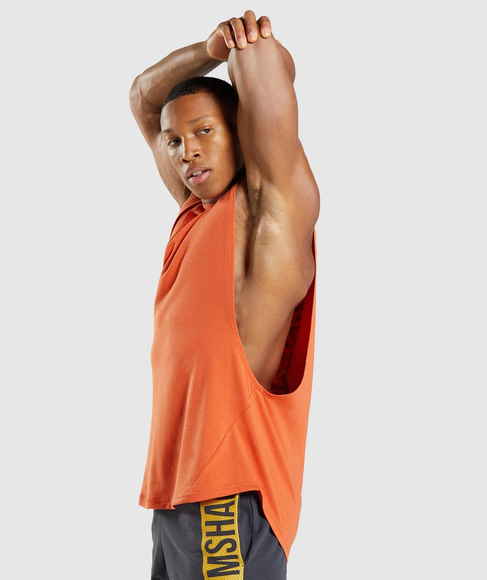 Gymshark Bold Drop Arm Tank - Clay Orange sold by Gymshark product image thumbnail 3