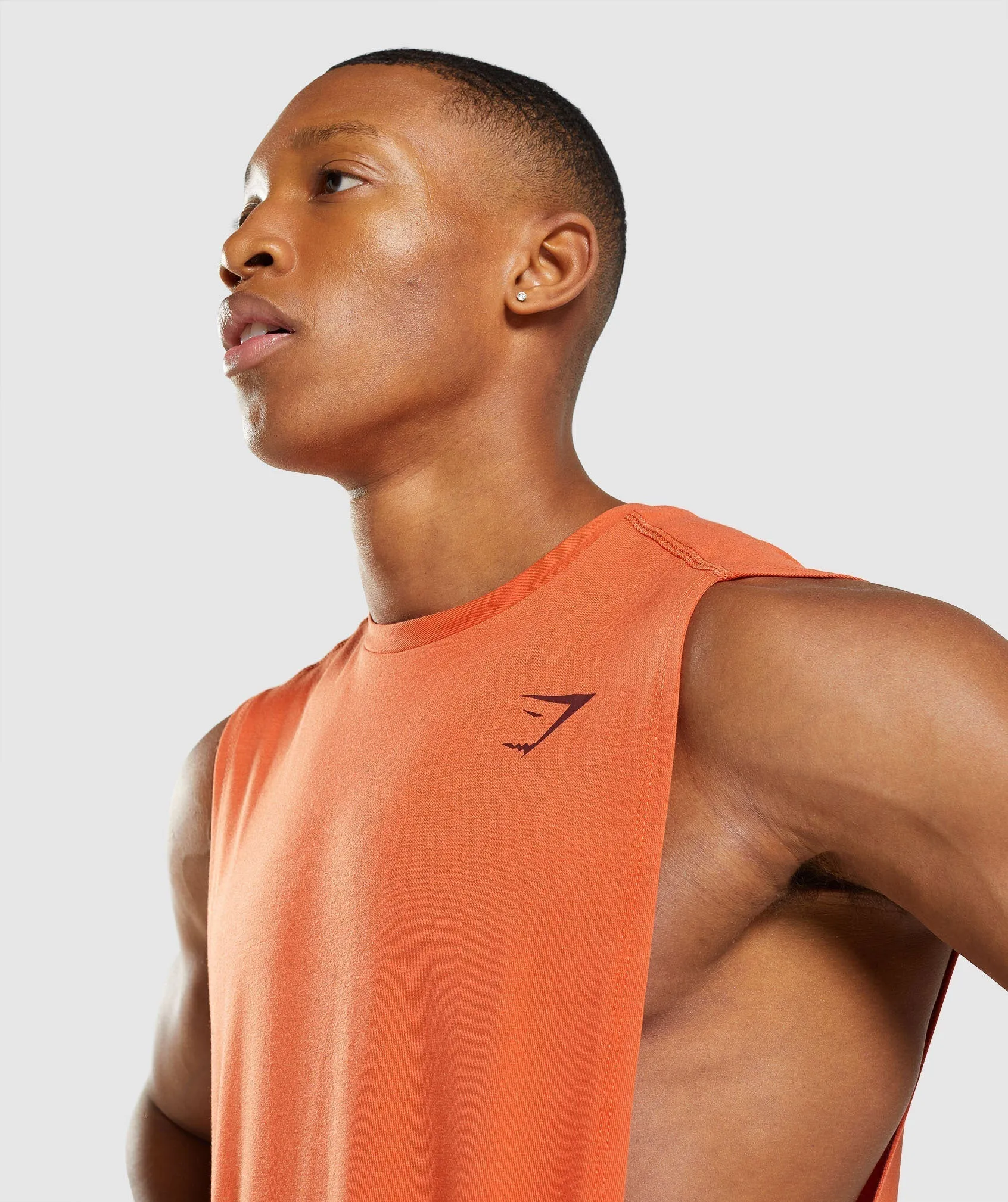 Gymshark Bold Drop Arm Tank - Clay Orange sold by Gymshark product image thumbnail 5