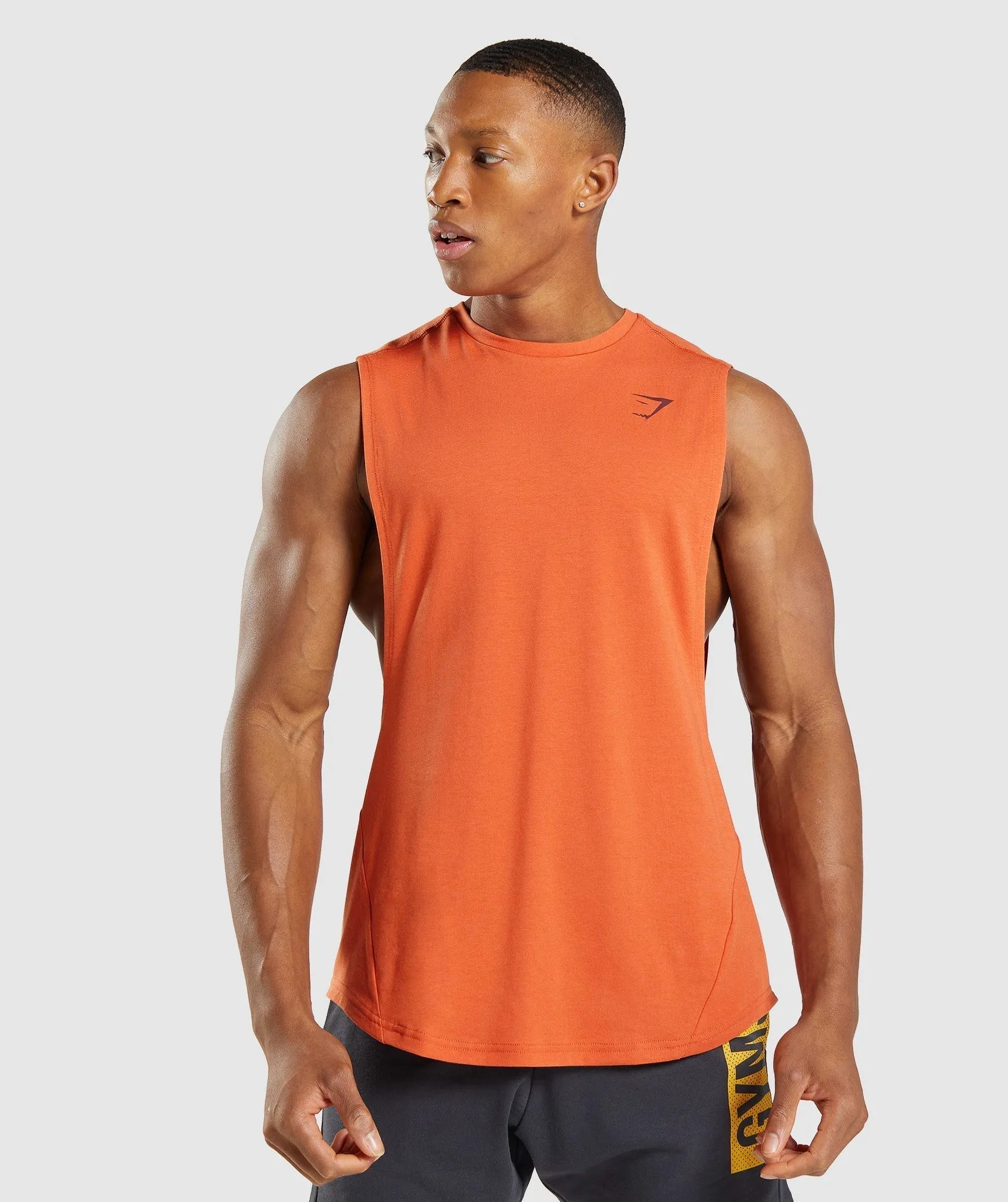 Gymshark Bold Drop Arm Tank - Clay Orange sold by Gymshark product image thumbnail 2