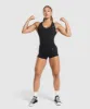 Gymshark Lift Seamless Bodysuit - Black/Black Marl sold by Gymshark