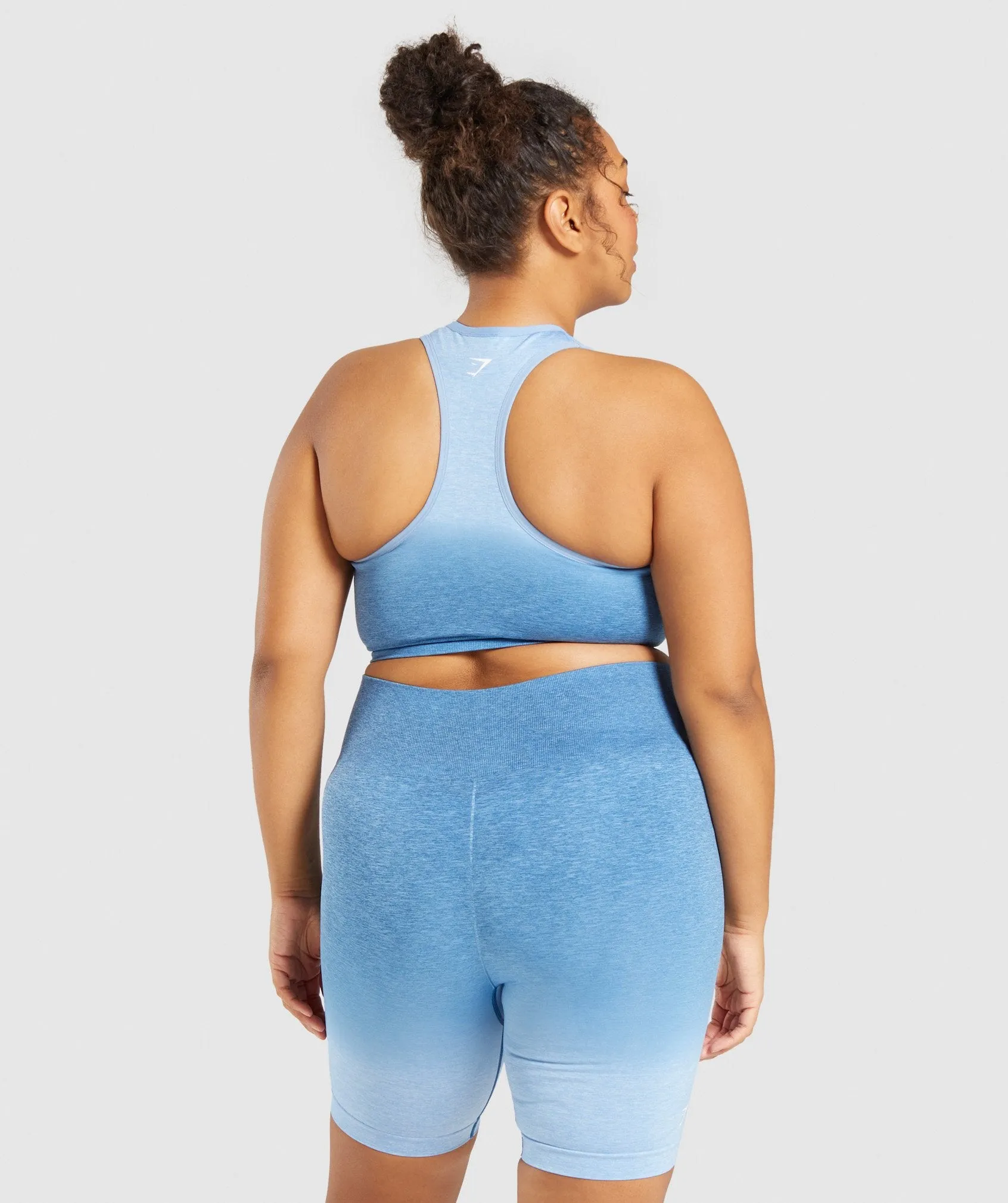 Gymshark Adapt Ombre Seamless Sports Bra - Light Blue Marl/Blue sold by Gymshark product image thumbnail 2