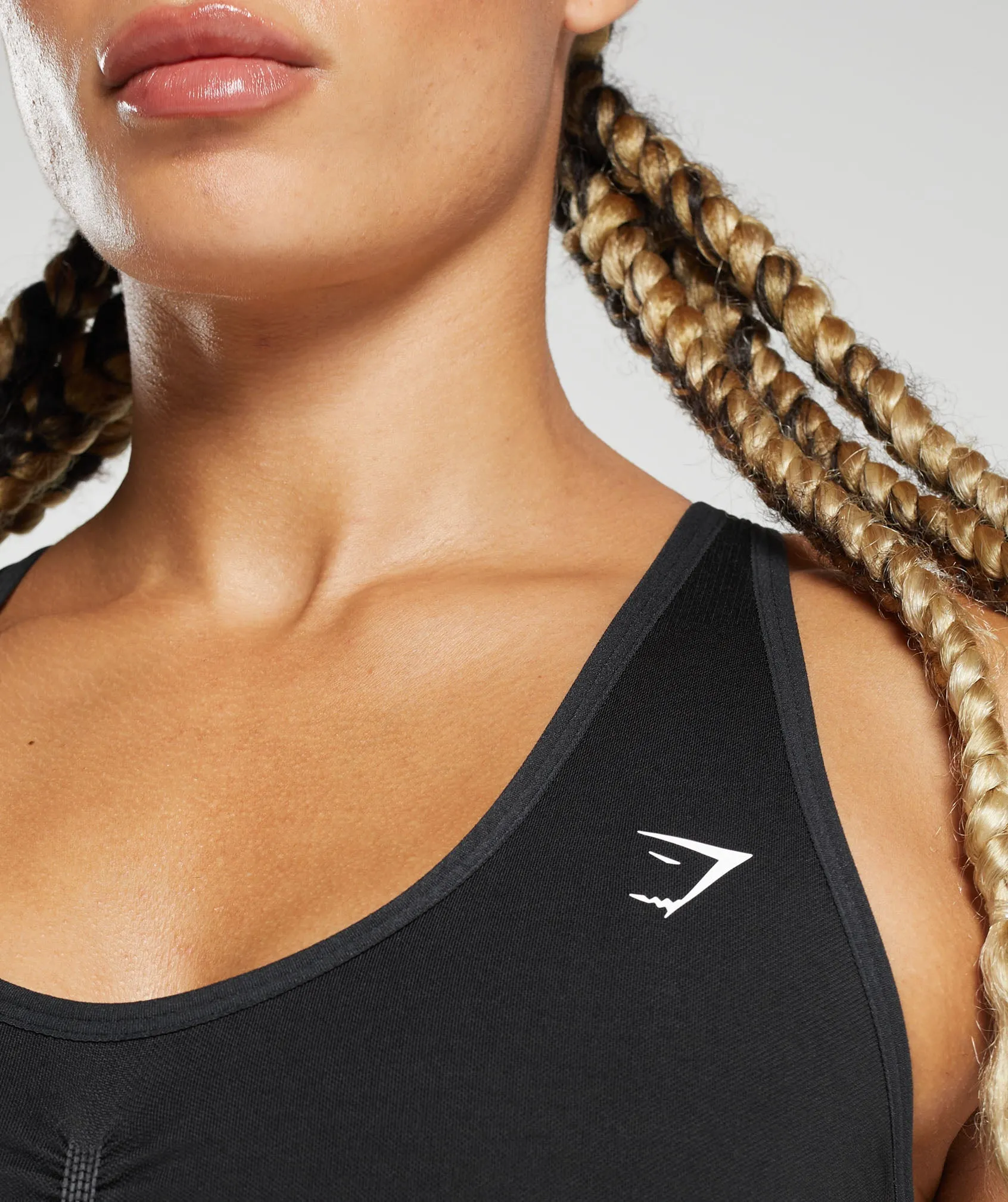 Gymshark Lift Seamless Bodysuit - Black/Black Marl sold by Gymshark product image thumbnail 5