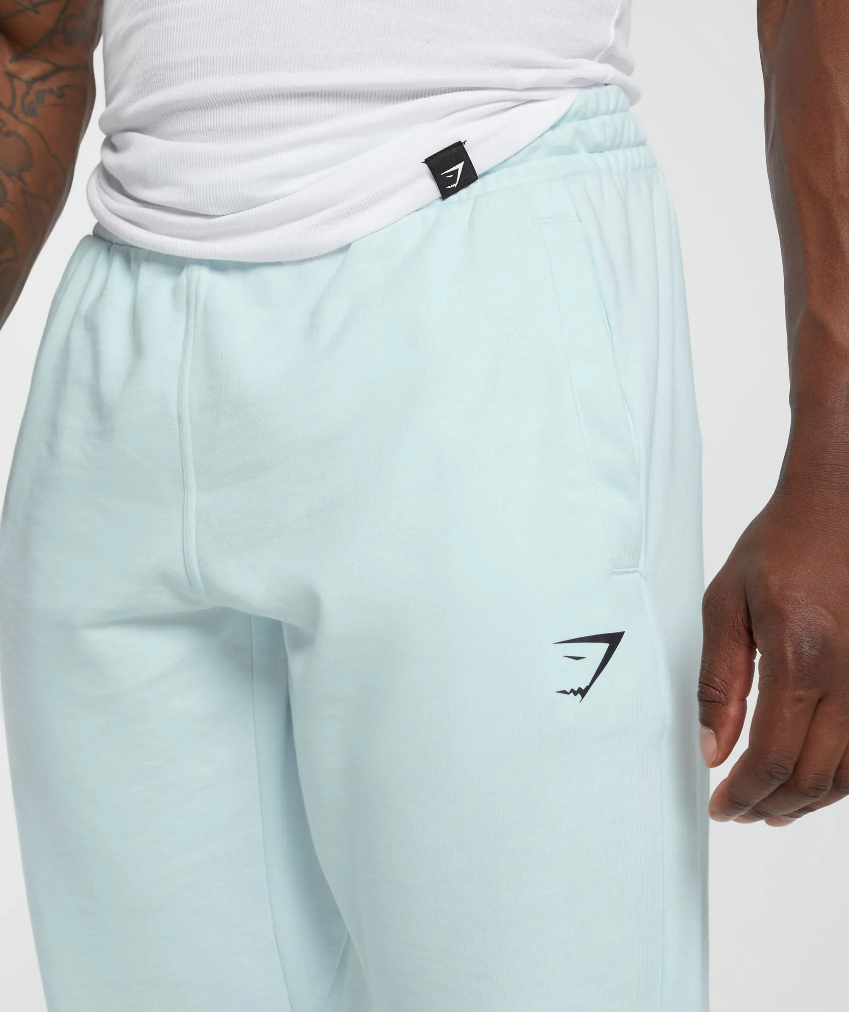 Gymshark Essential Oversized Joggers - Icy Blue sold by Gymshark product image thumbnail 5