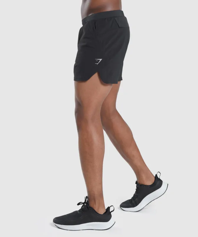 Gymshark Speed Evolve 5" Shorts - Black sold by Gymshark