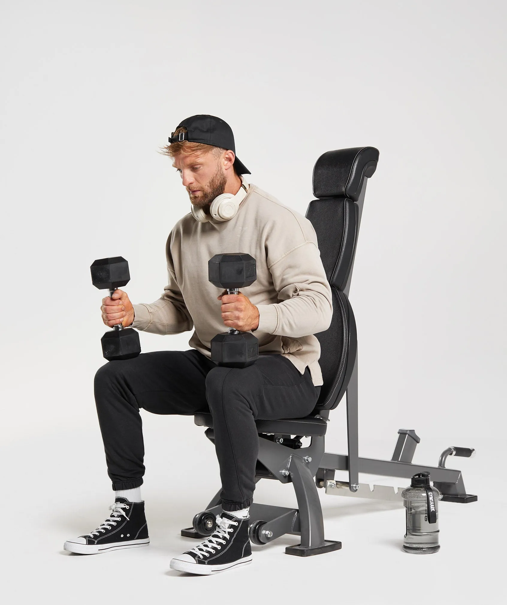 Gymshark Power Washed Joggers - Black sold by Gymshark product image thumbnail 4