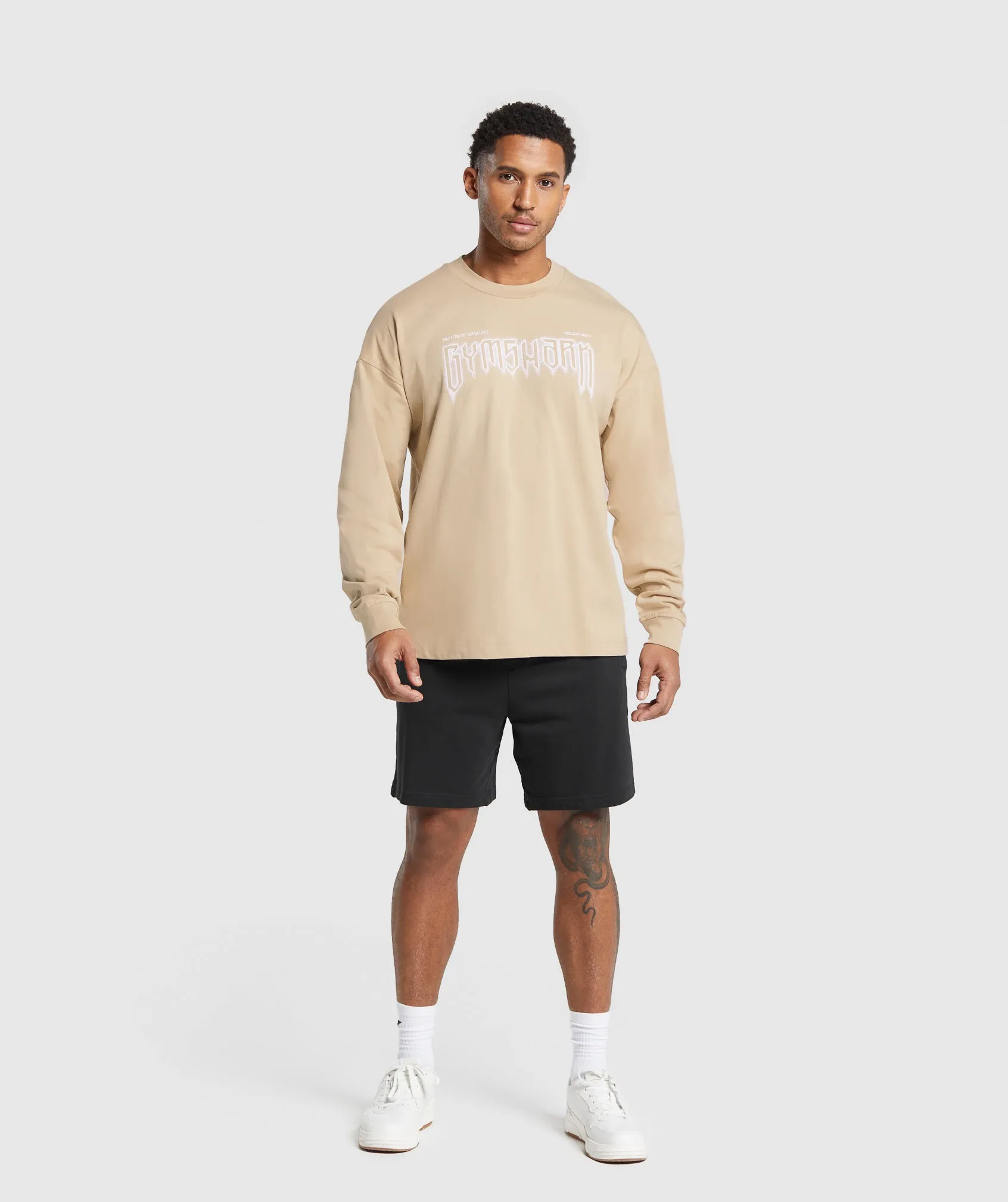 Gymshark Masters of Our Craft Long Sleeve T-Shirt - Vanilla Beige sold by Gymshark product image thumbnail 4