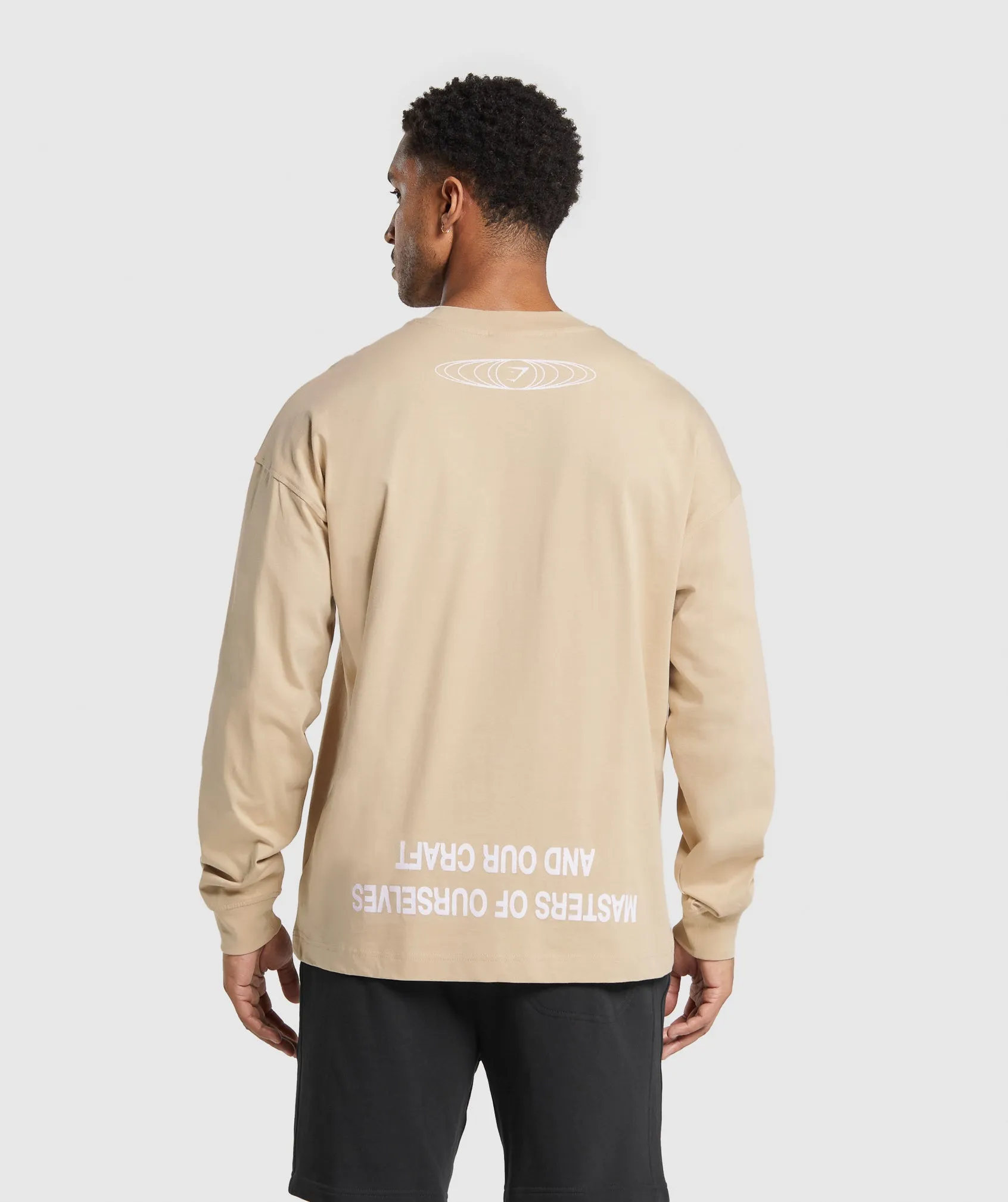Gymshark Masters of Our Craft Long Sleeve T-Shirt - Vanilla Beige sold by Gymshark product image thumbnail 2