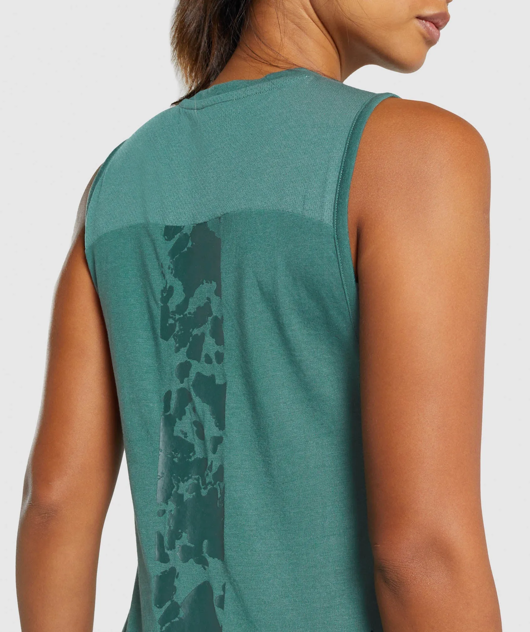 Gymshark Camo Graphic Tank - Dark Green sold by Gymshark product image thumbnail 5
