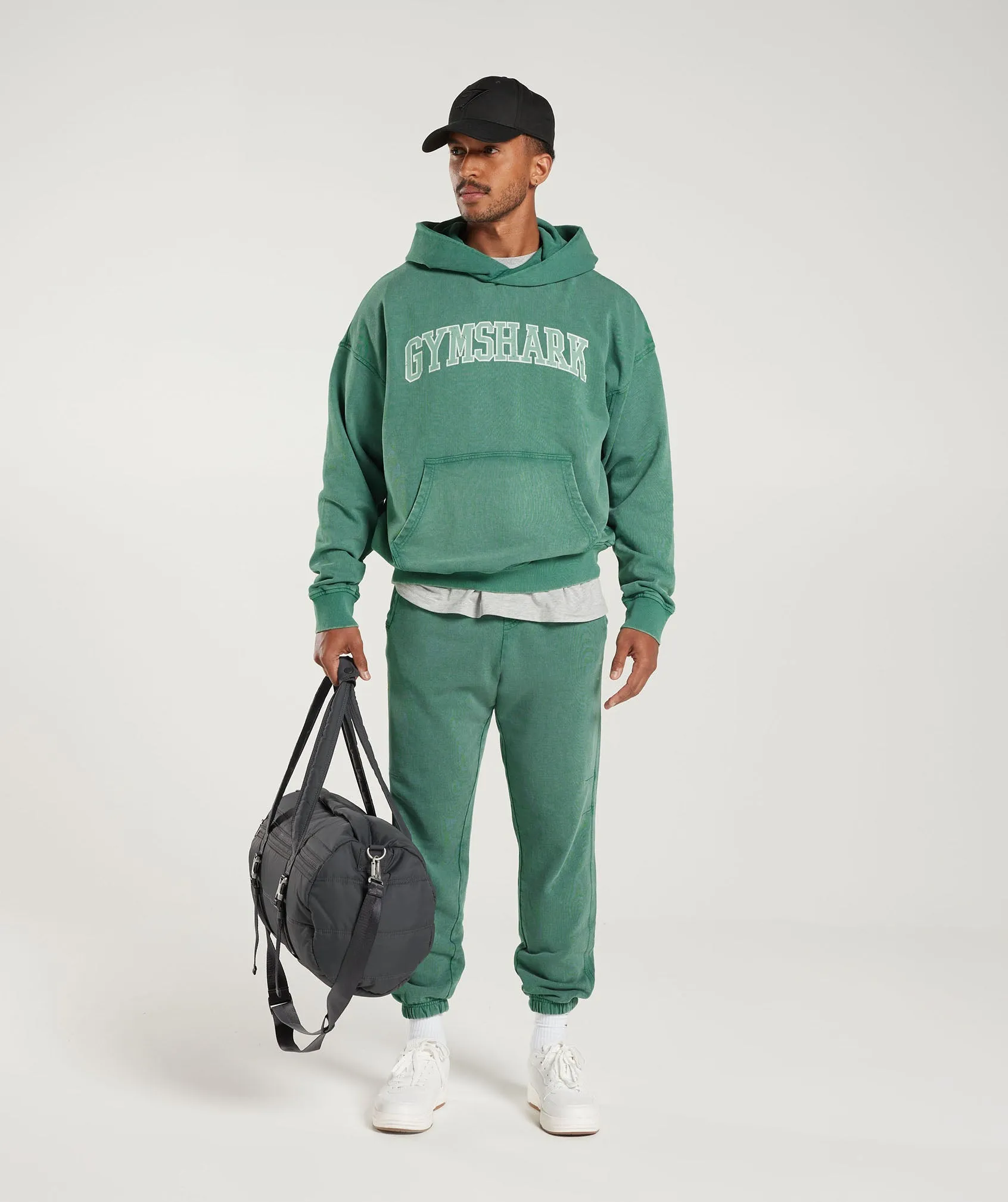 Gymshark Collegiate Hoodie - Ink Teal/Acid Wash sold by Gymshark product image thumbnail 4