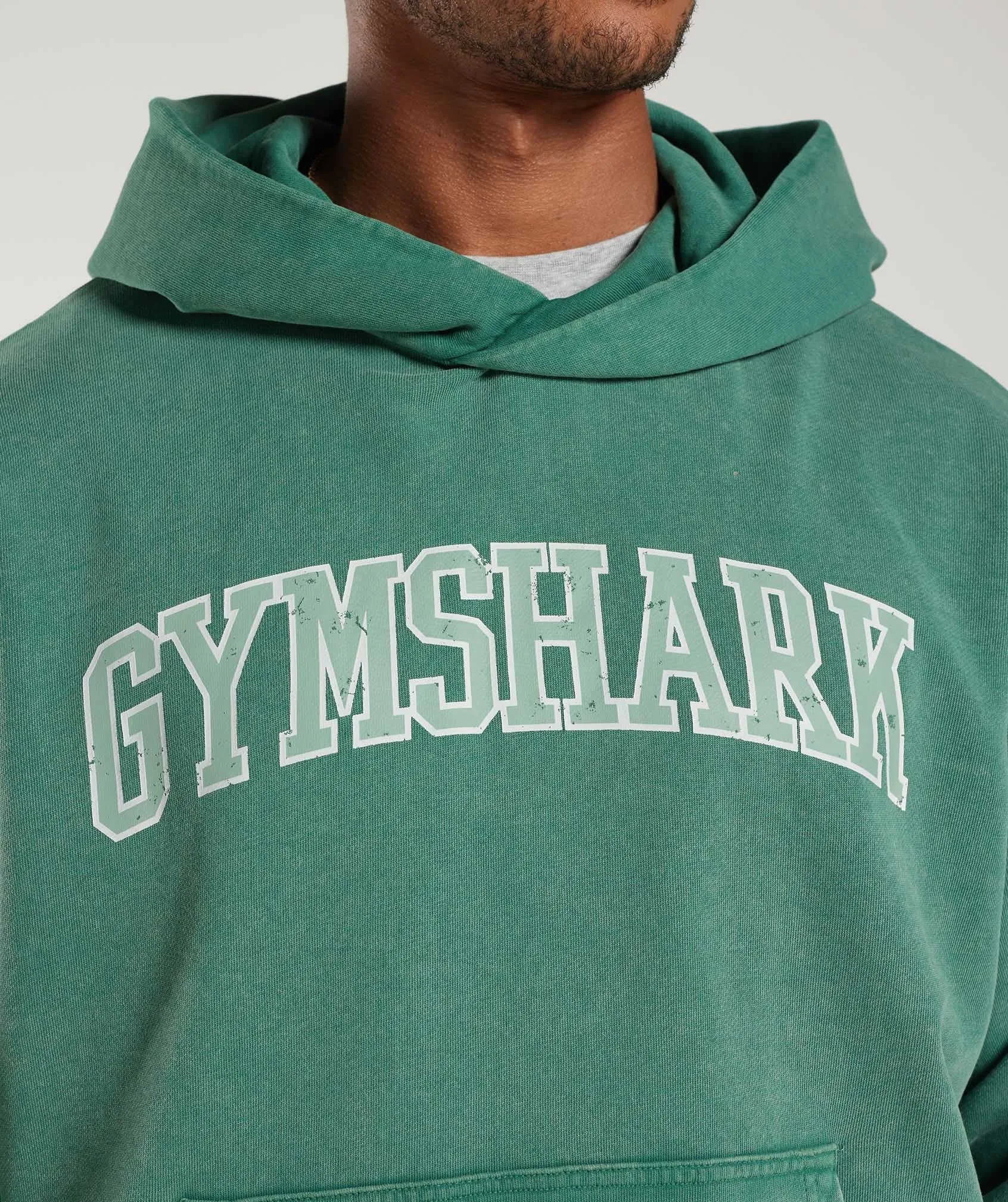 Gymshark Collegiate Hoodie - Ink Teal/Acid Wash sold by Gymshark product image thumbnail 5