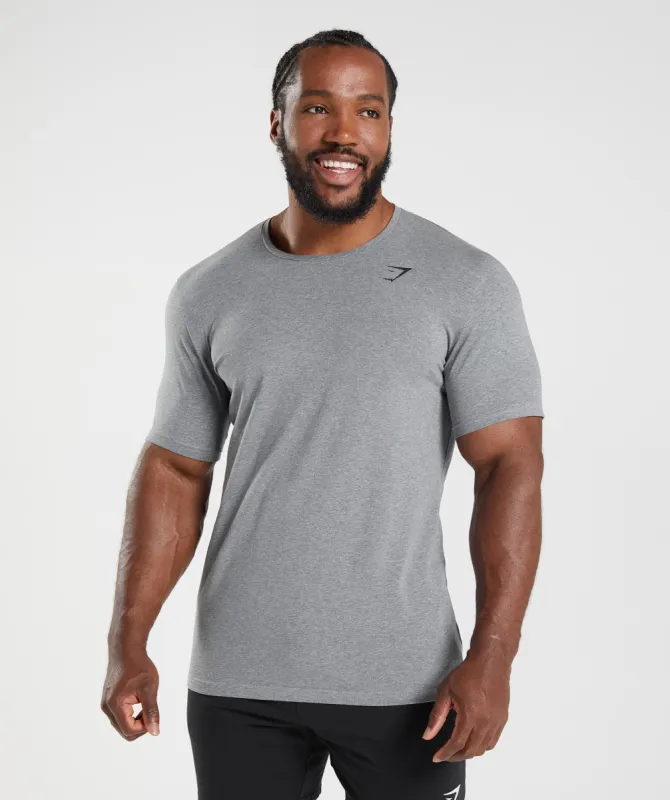 Gymshark Essential T-Shirt - Charcoal Grey Marl sold by Gymshark