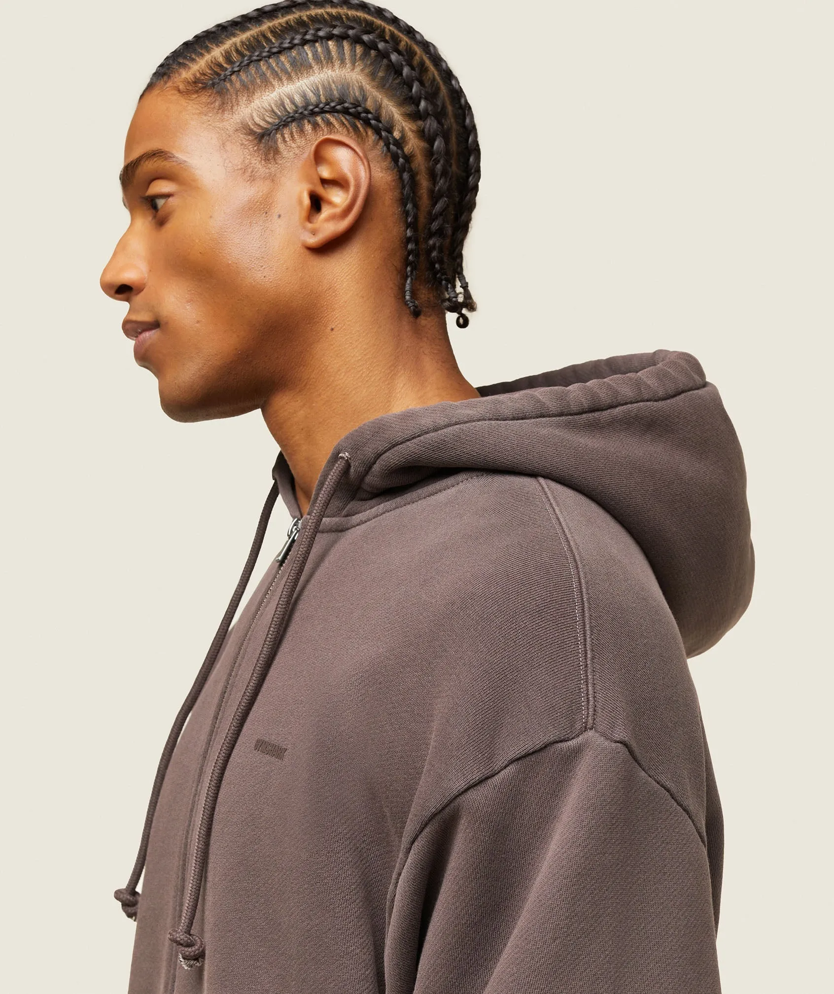 Gymshark everywear Relaxed Zip Hoodie - Archive Brown sold by Gymshark product image thumbnail 5