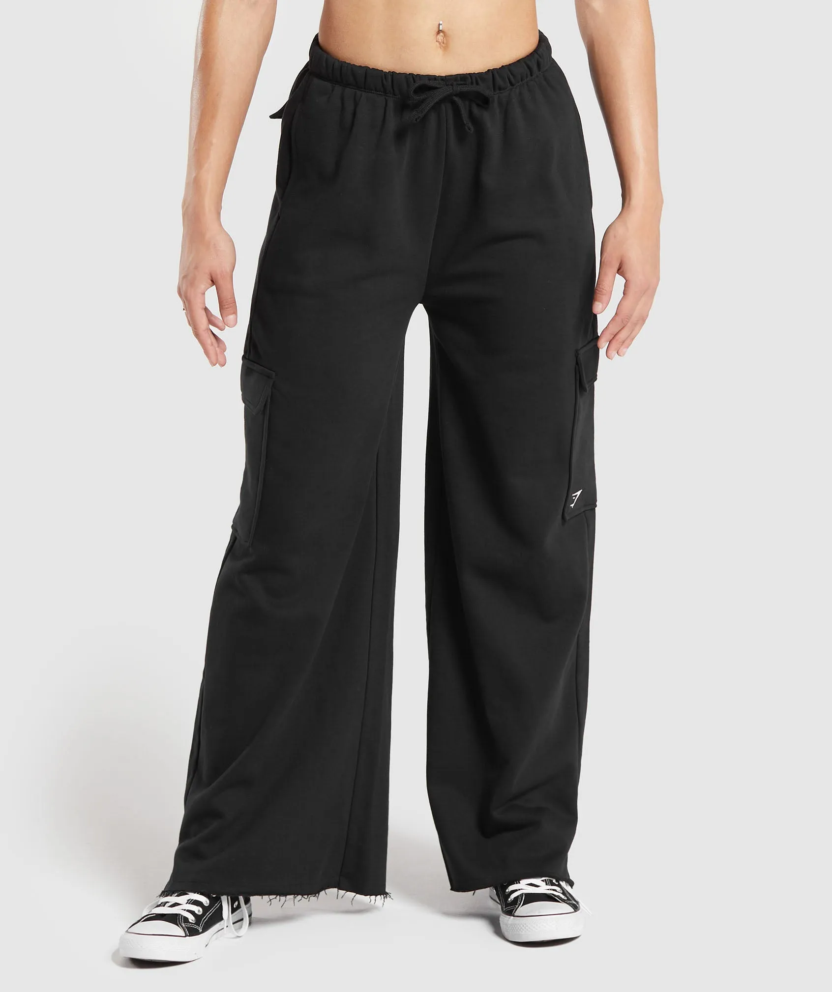 Gymshark Fleece Cargo Pants - Black sold by Gymshark