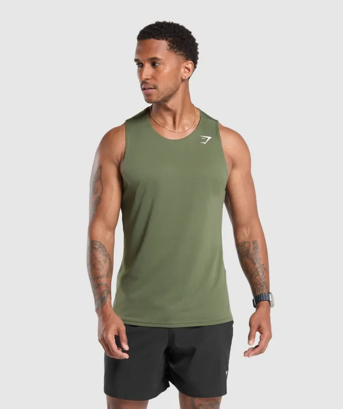 Gymshark Arrival Tank - Core Olive sold by Gymshark