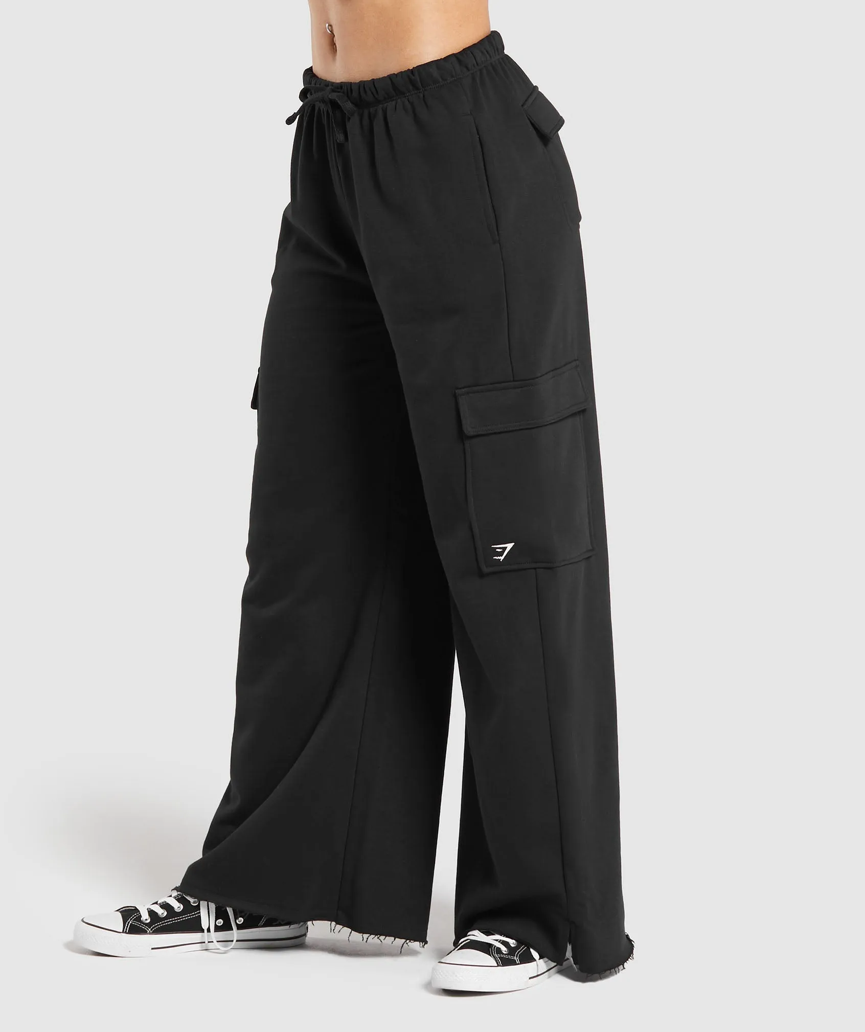 Gymshark Fleece Cargo Pants - Black sold by Gymshark product image thumbnail 3