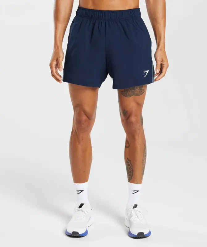 Gymshark Sport 5" Shorts - Navy/Denim Teal sold by Gymshark