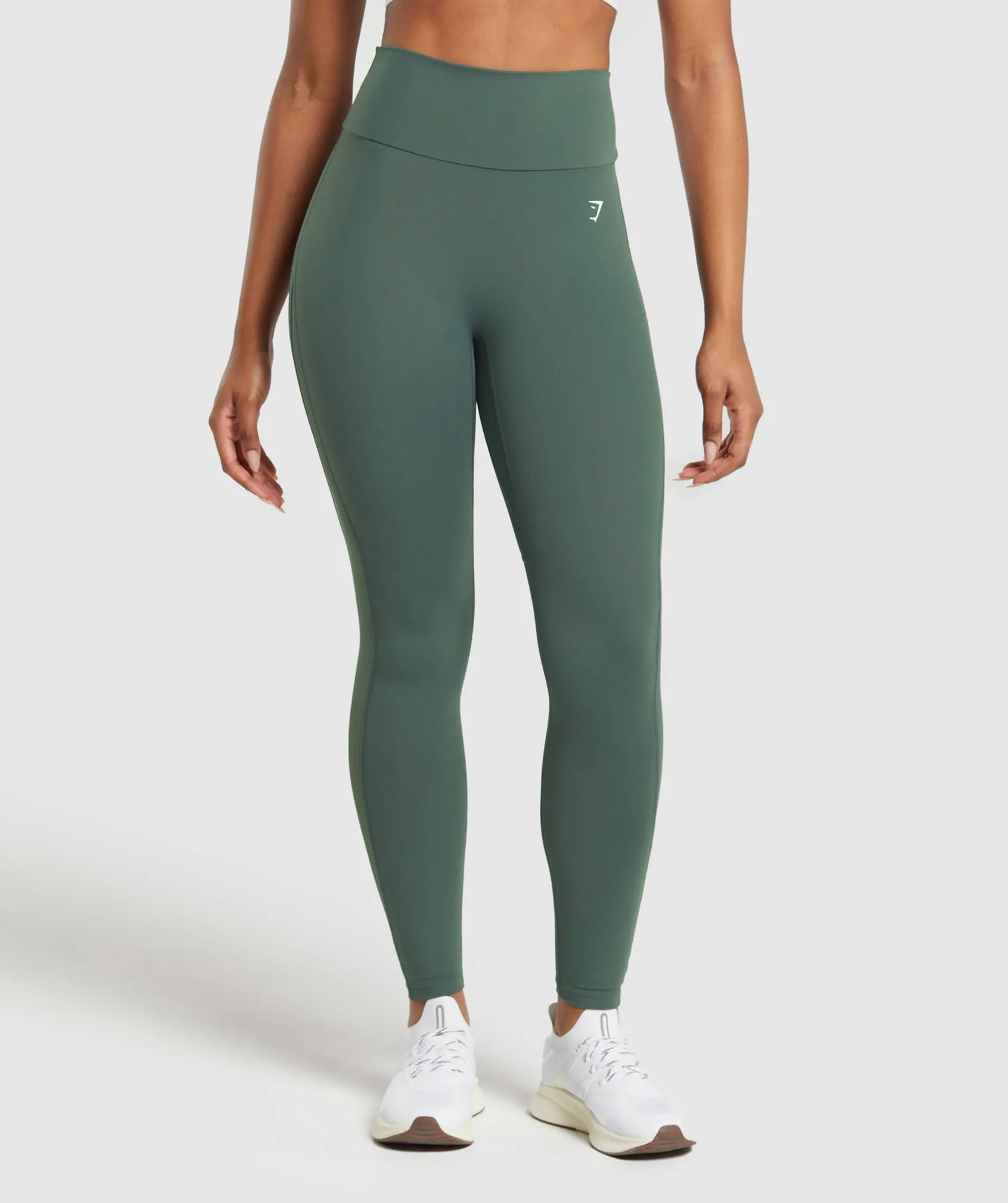 Gymshark Mesh Placement Leggings - Slate Teal sold by Gymshark product image thumbnail 2