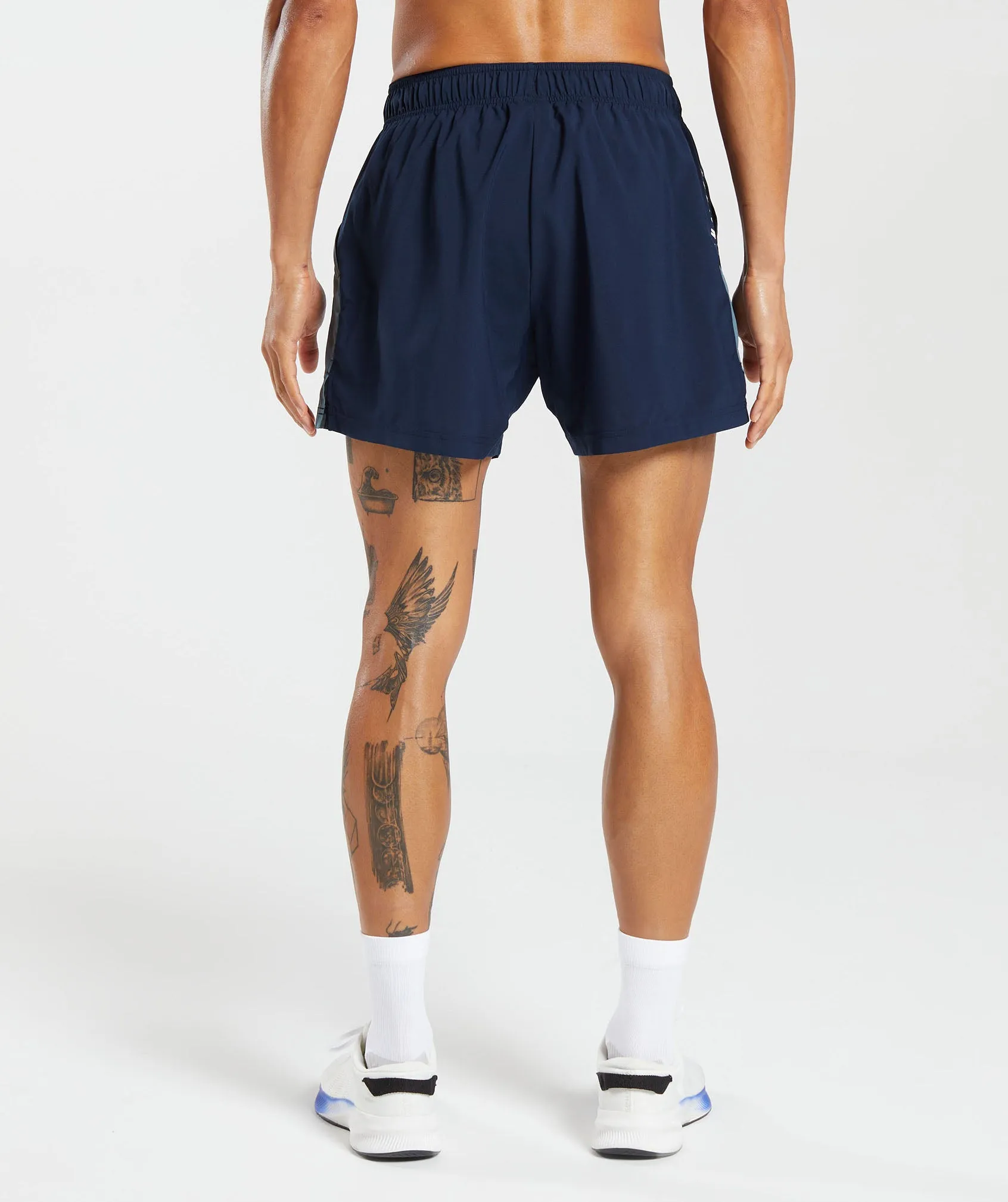 Gymshark Sport 5" Shorts - Navy/Denim Teal sold by Gymshark product image thumbnail 2