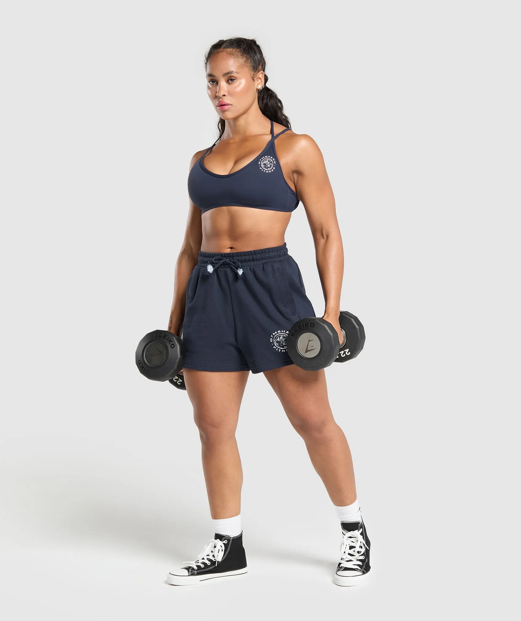 Gymshark Legacy Cotton Shorts - Heavy Blue sold by Gymshark product image thumbnail 4