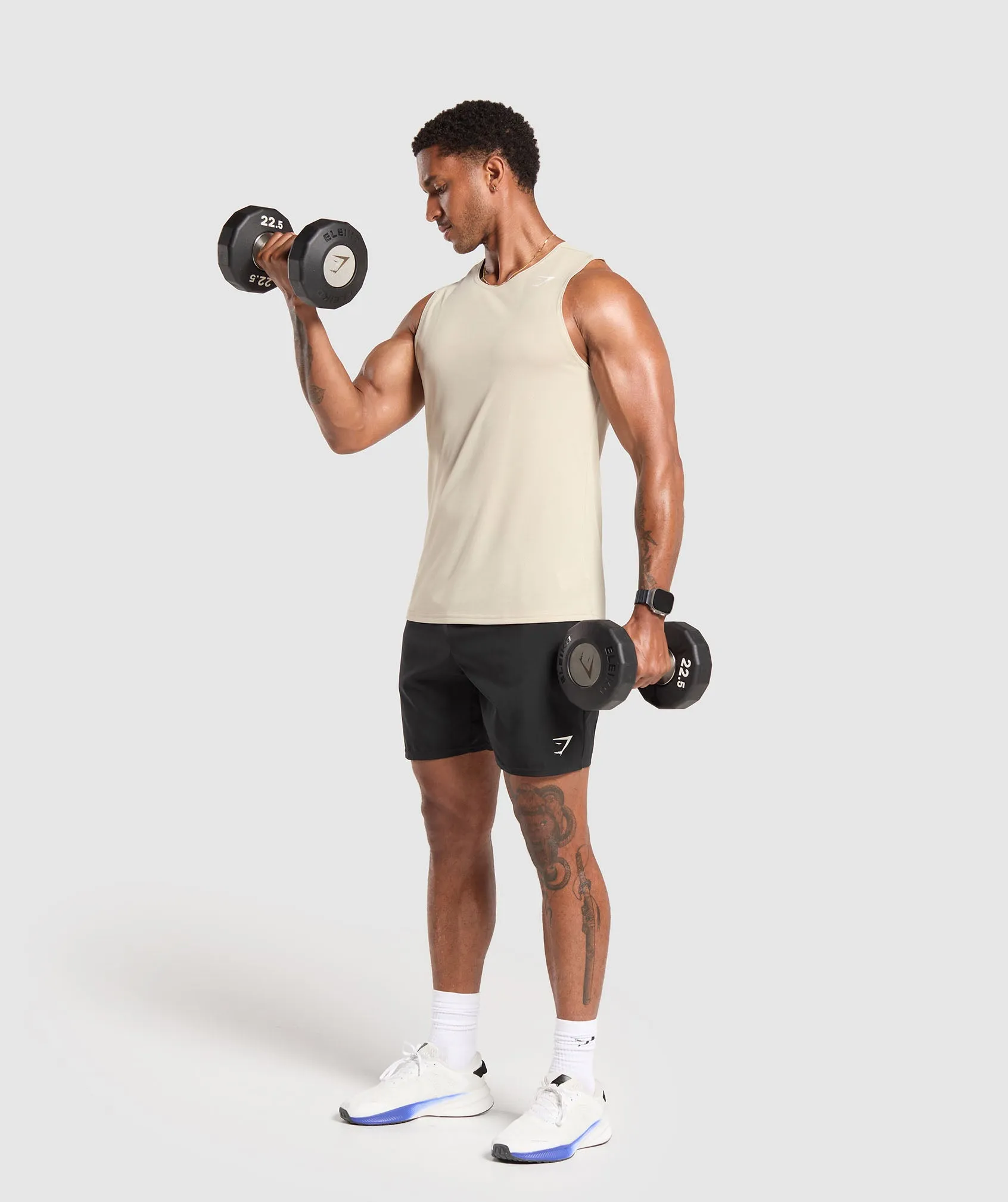 Gymshark Arrival Tank - Pebble Grey sold by Gymshark product image thumbnail 4