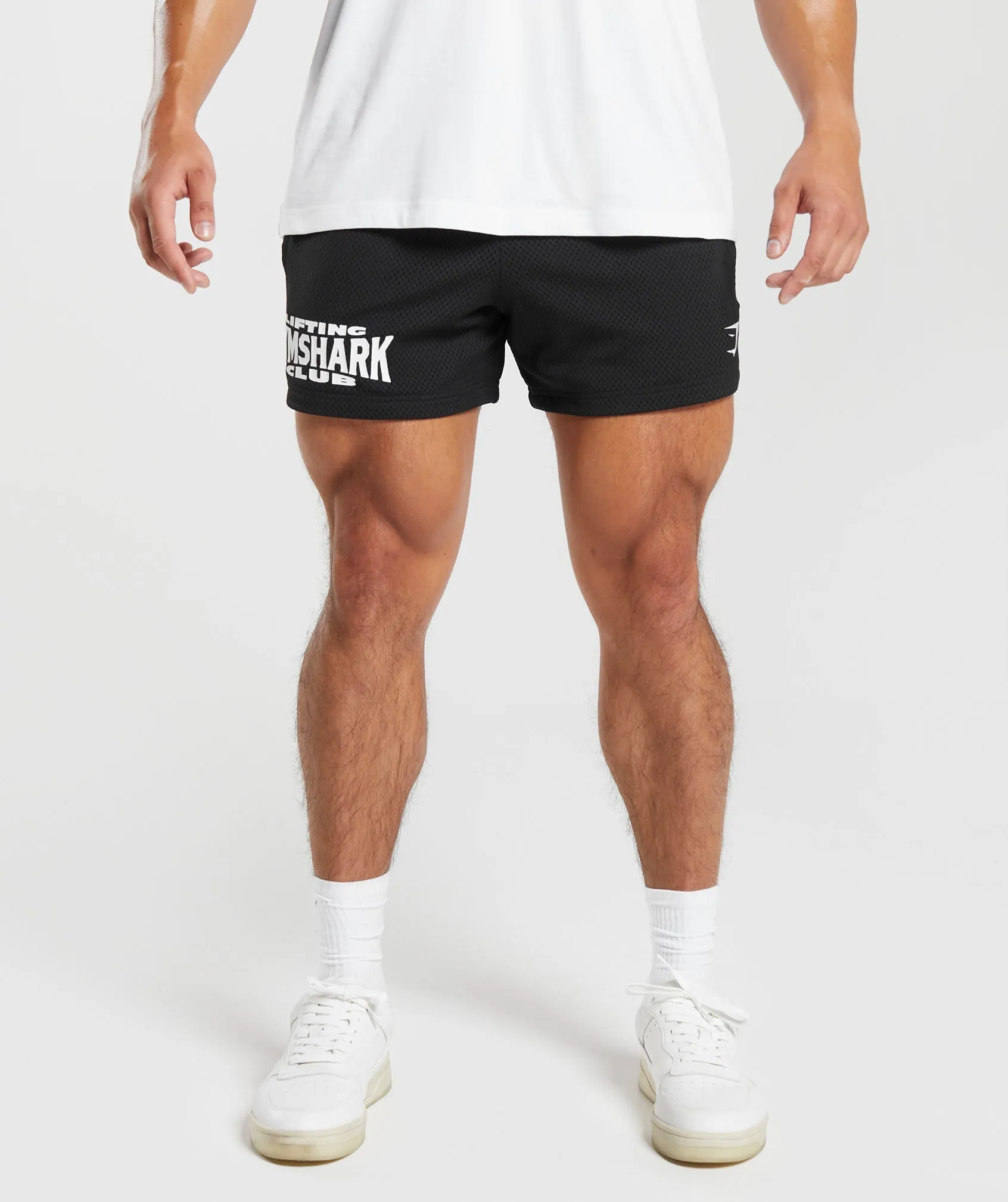 Gymshark Lifting Club Mesh 5" Shorts - Black sold by Gymshark