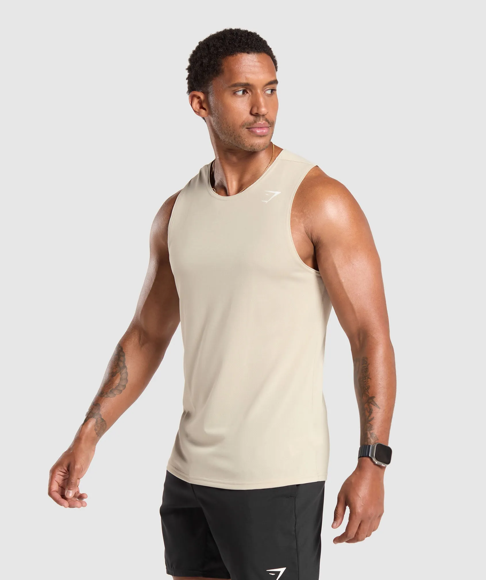 Gymshark Arrival Tank - Pebble Grey sold by Gymshark product image thumbnail 3