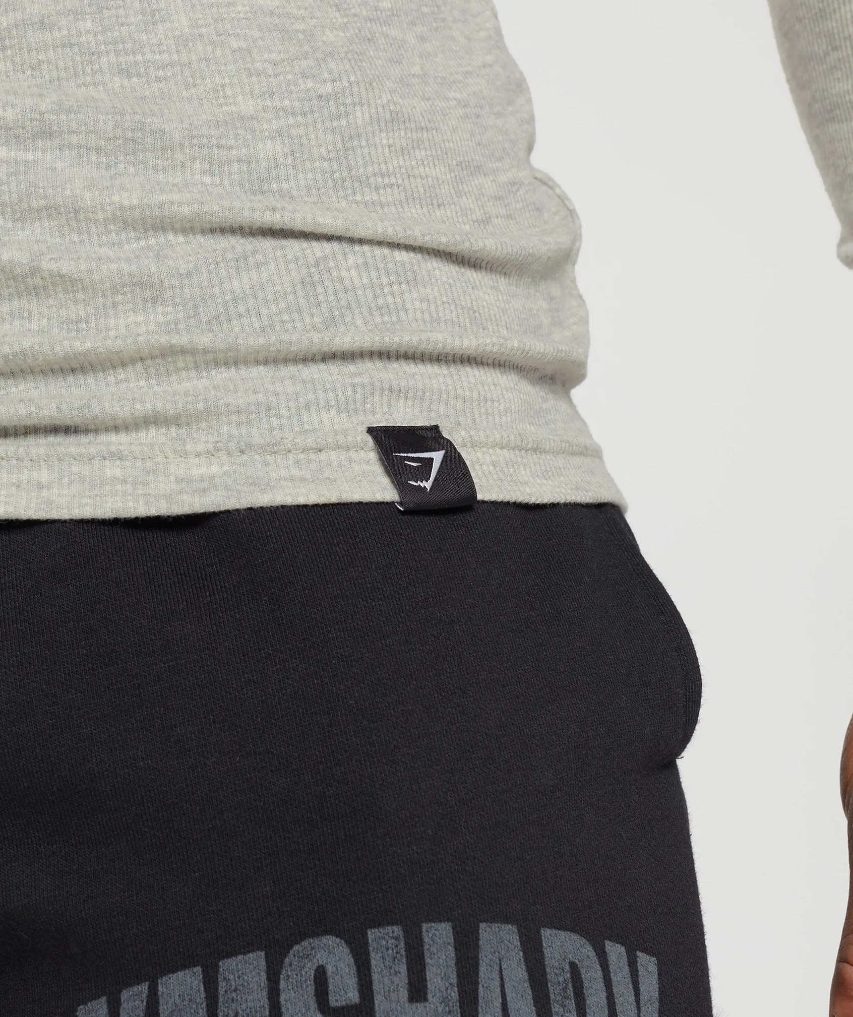 Gymshark Ribbed Long Sleeve T-Shirt - Stone Grey Marl sold by Gymshark product image thumbnail 5