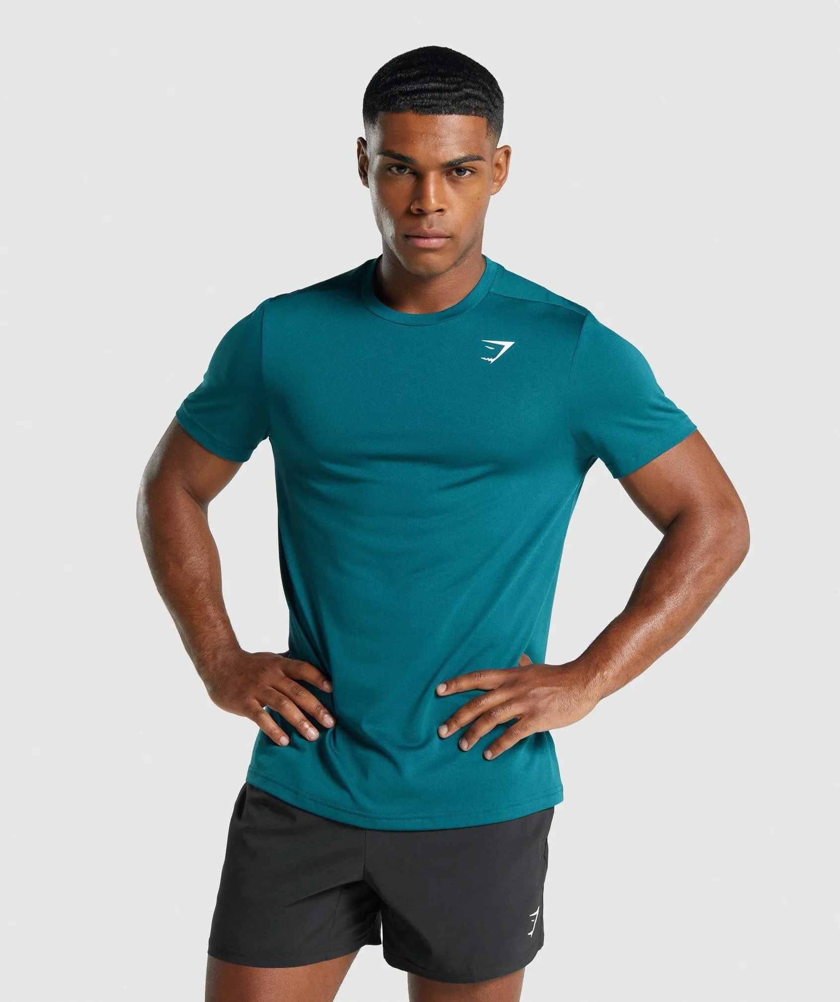 Gymshark Arrival Regular Fit T-Shirt - Teal sold by Gymshark
