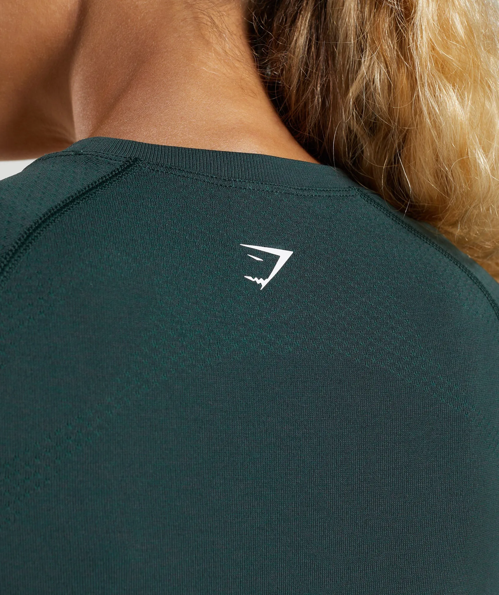 Gymshark Vital Seamless 2.0 Light T-Shirt - Woodland Green Marl sold by Gymshark product image thumbnail 3