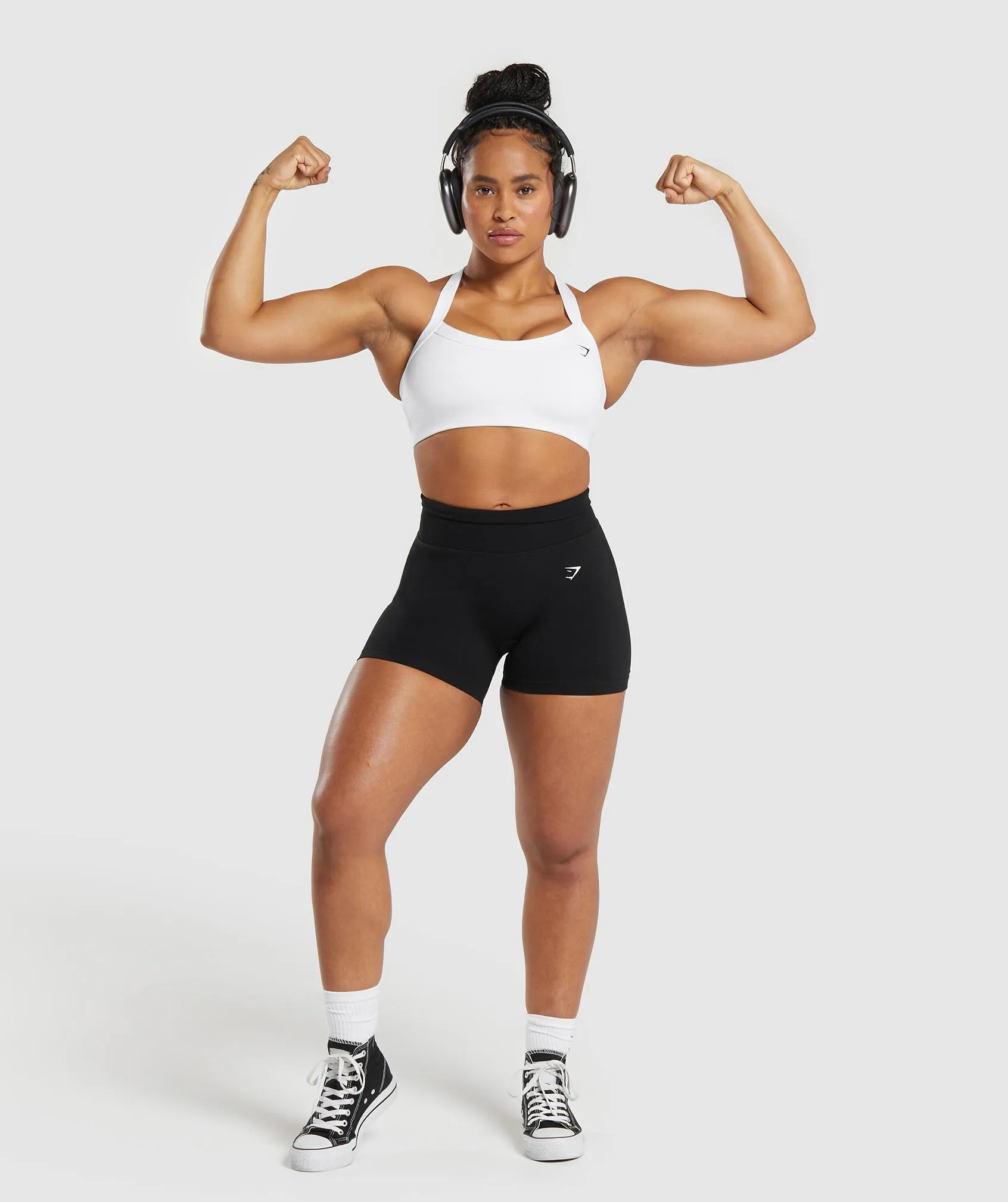 Gymshark Cotton Lifting Sports Bra - White sold by Gymshark product image thumbnail 4