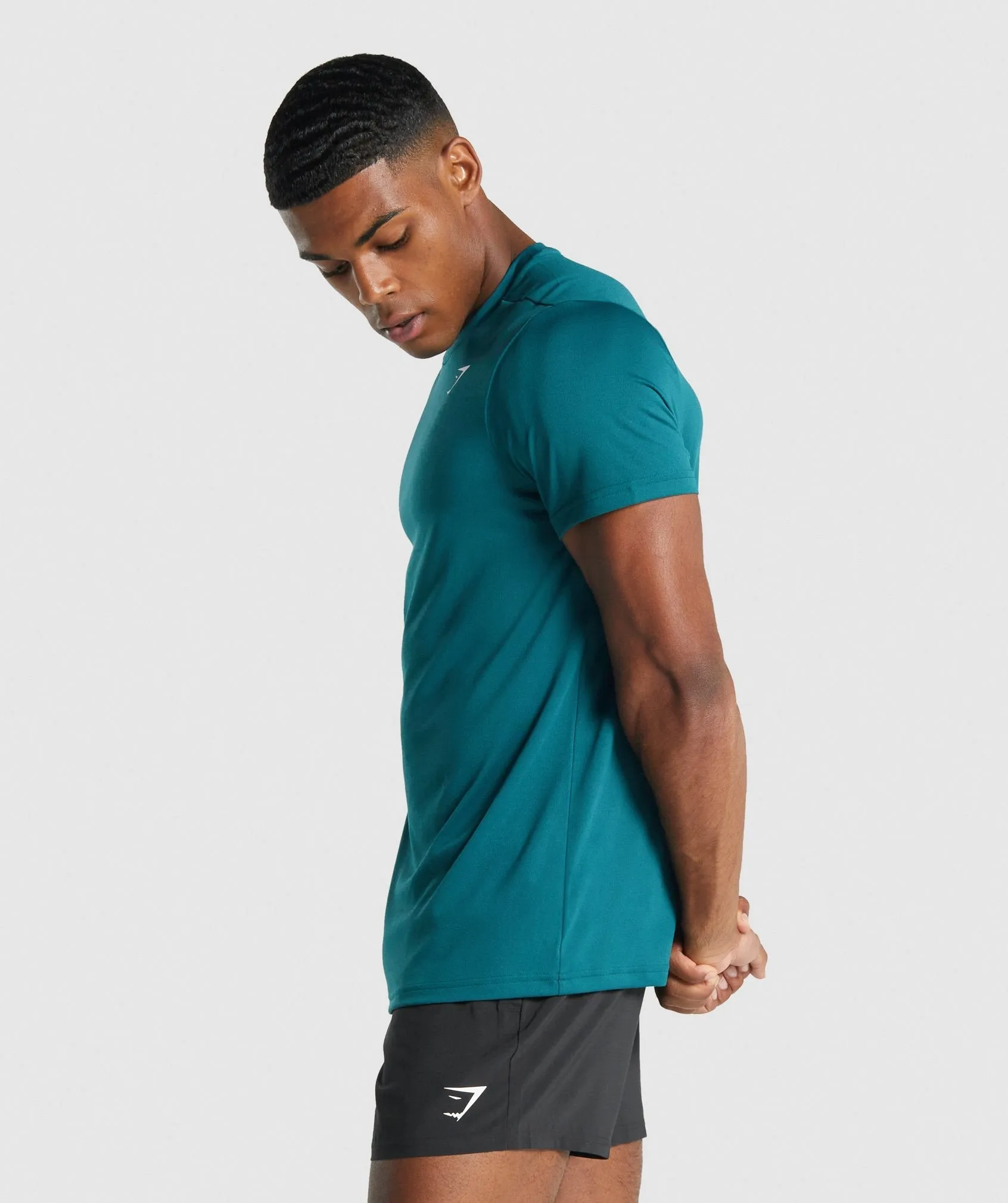 Gymshark Arrival Regular Fit T-Shirt - Teal sold by Gymshark product image thumbnail 3
