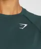 Gymshark Vital Seamless 2.0 Light T-Shirt - Woodland Green Marl sold by Gymshark